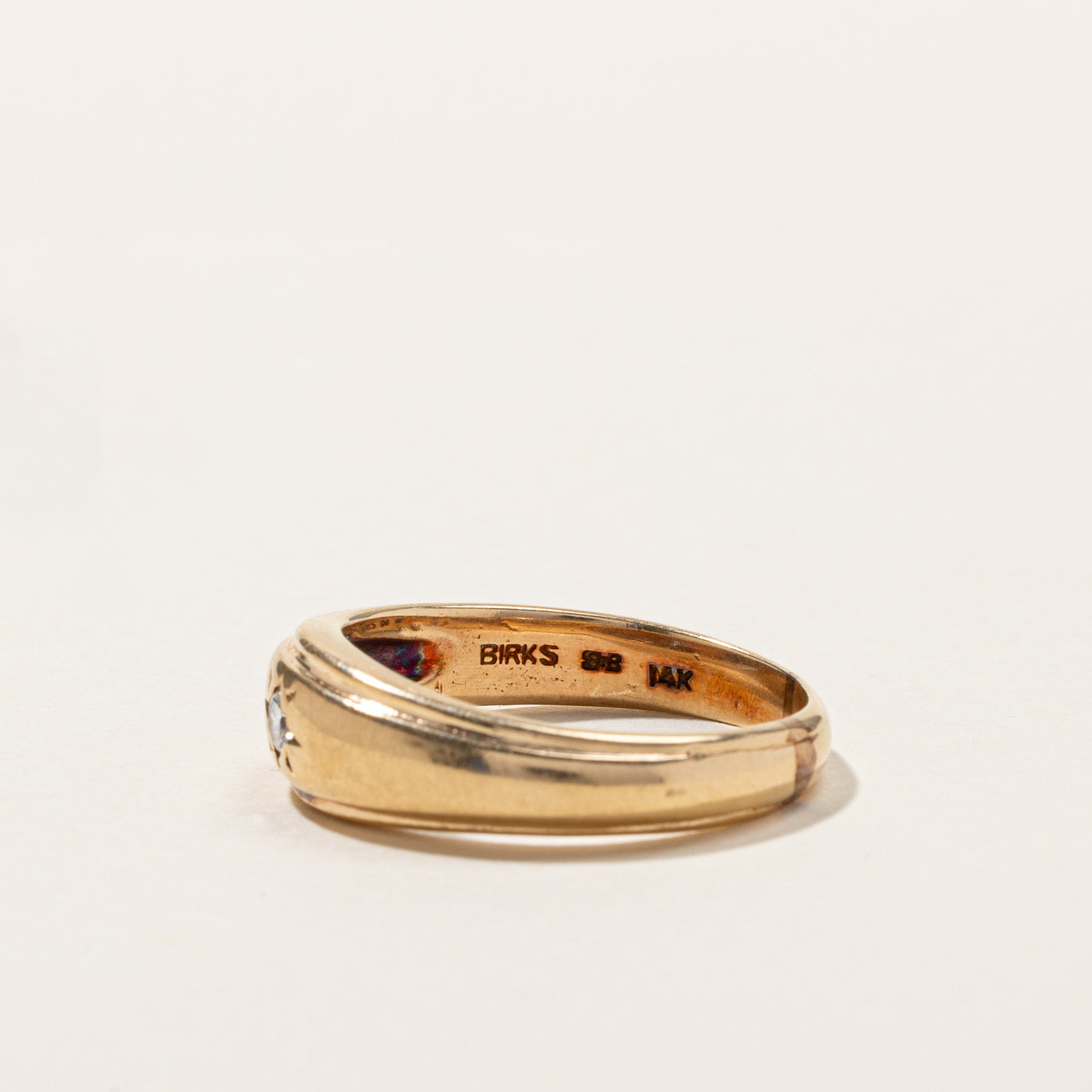 Bague Birks Starburst en diamants | 0,08 ct | Taille 8,5 |