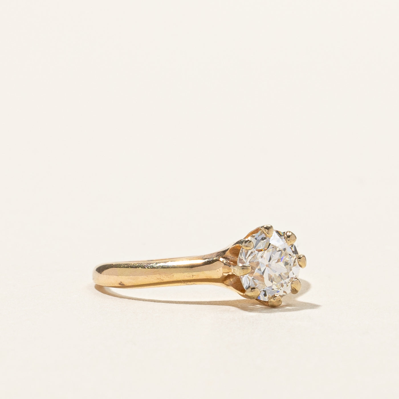Old European Cut Diamond Engagement Ring | 0.92ct I2 I | SZ 6 |