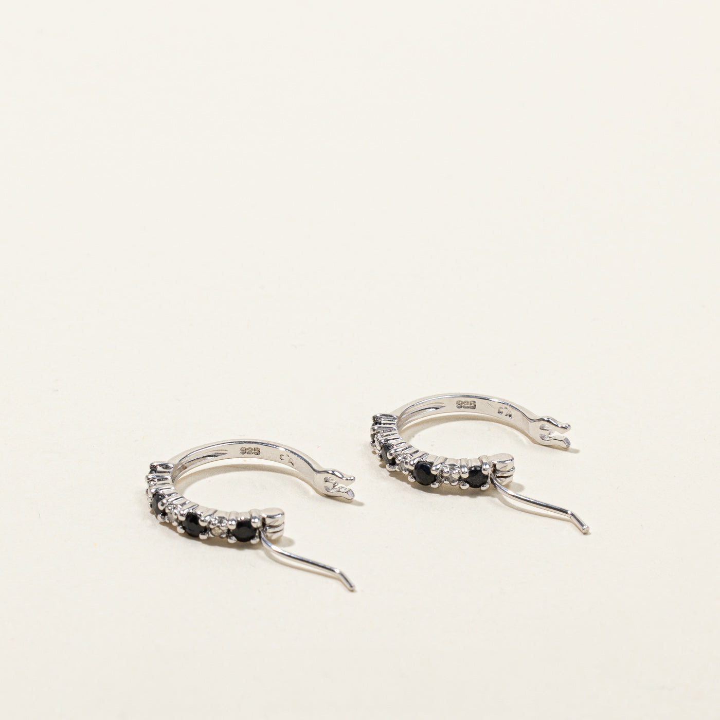 Sapphire & Diamond Hoop Earrings | 0.48ctw | 0.03ctw |