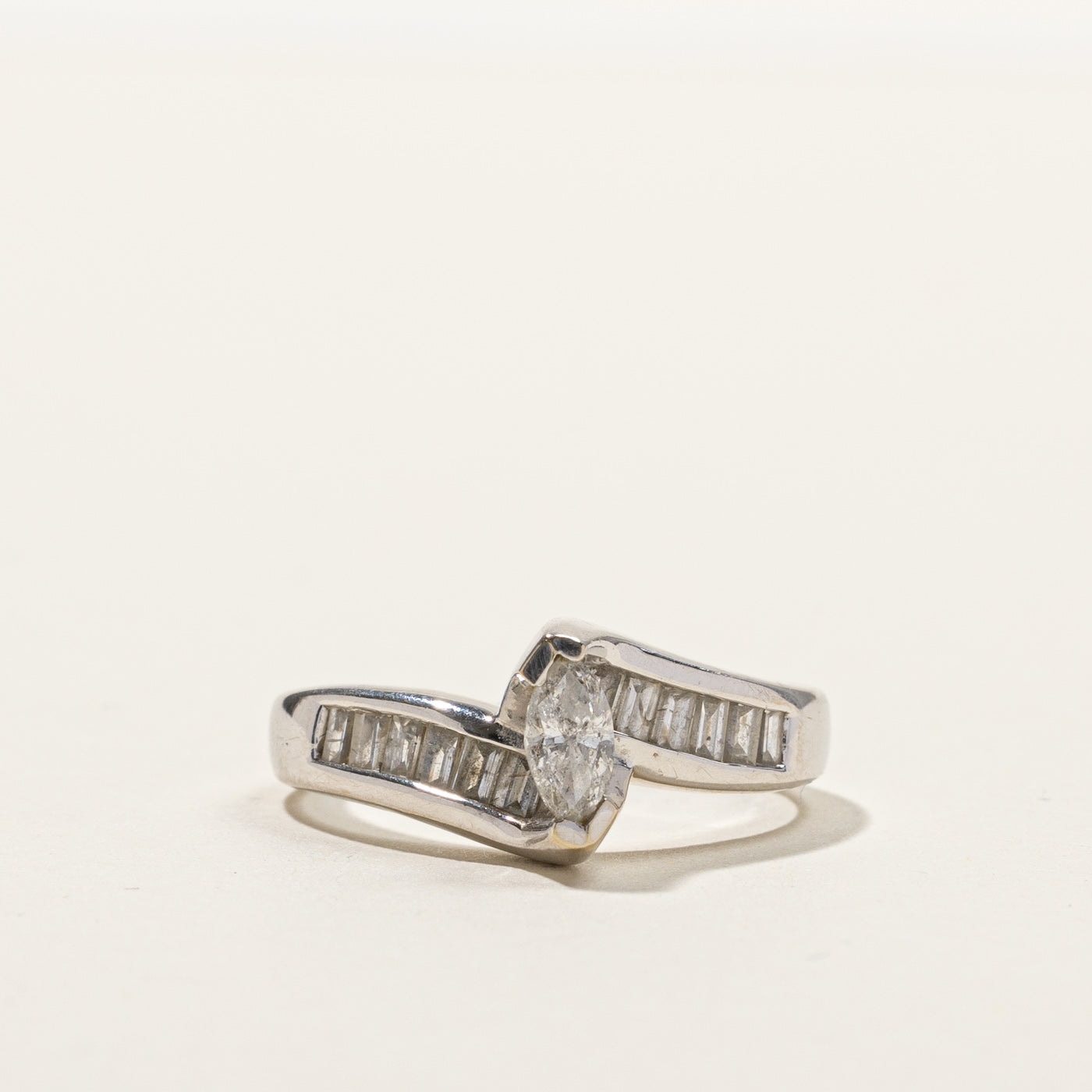 Bypass Marquise Diamond Ring | 0.49ctw | SZ 7 |