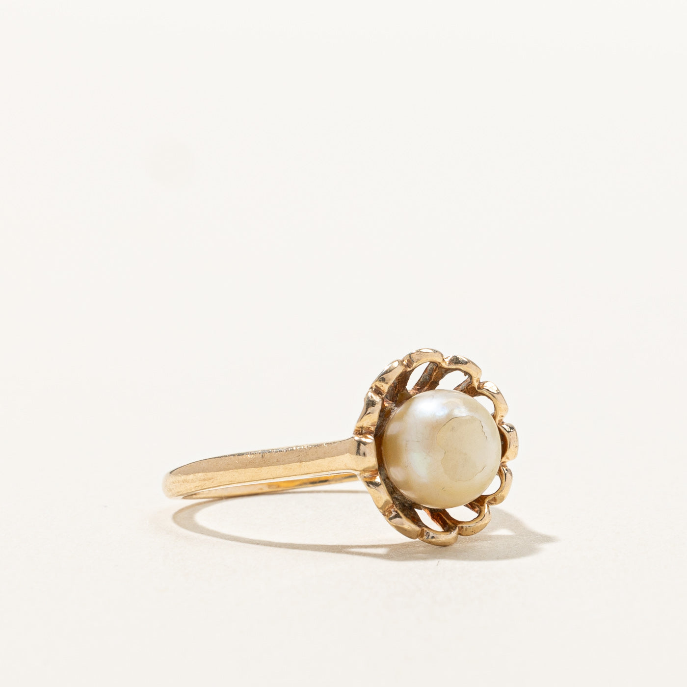 Solitaire Pearl Ring | SZ 7.5 |