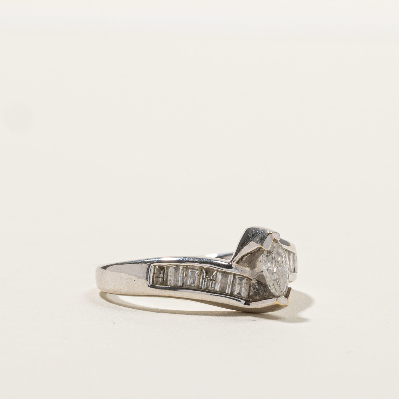 Bypass Marquise Diamond Ring | 0.49ctw | SZ 7 |