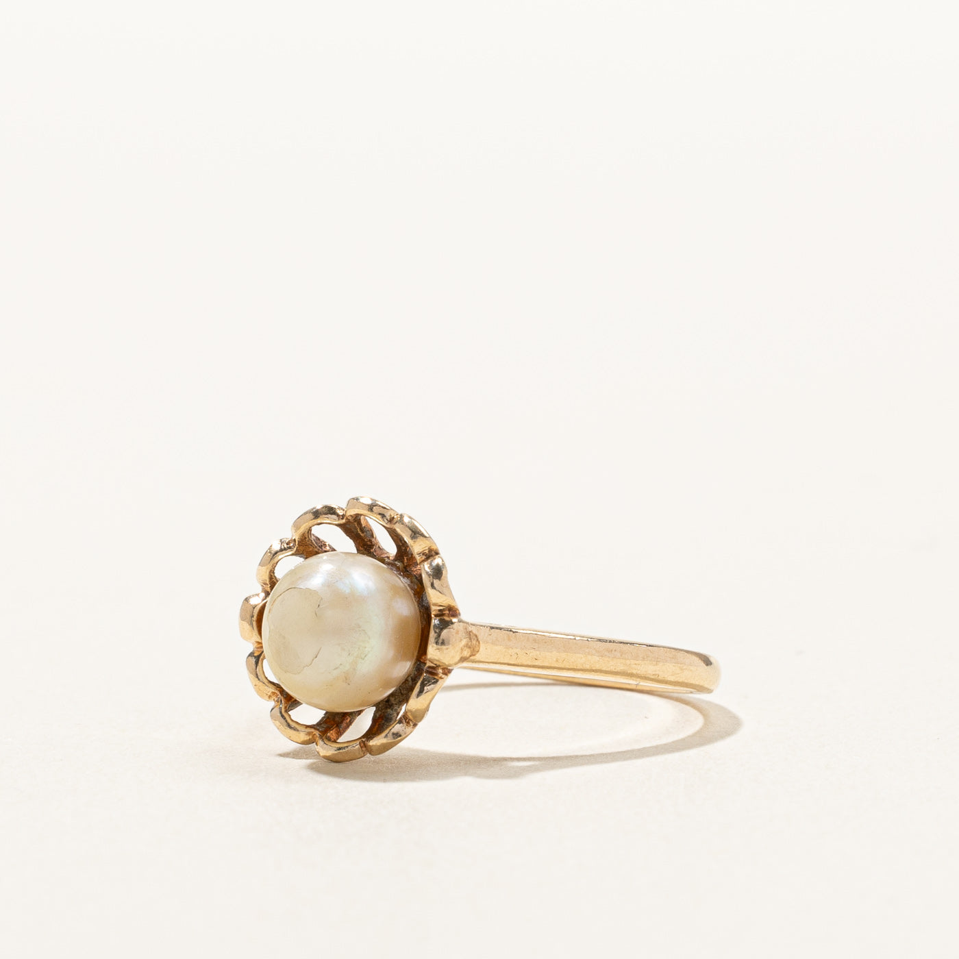 Solitaire Pearl Ring | SZ 7.5 |