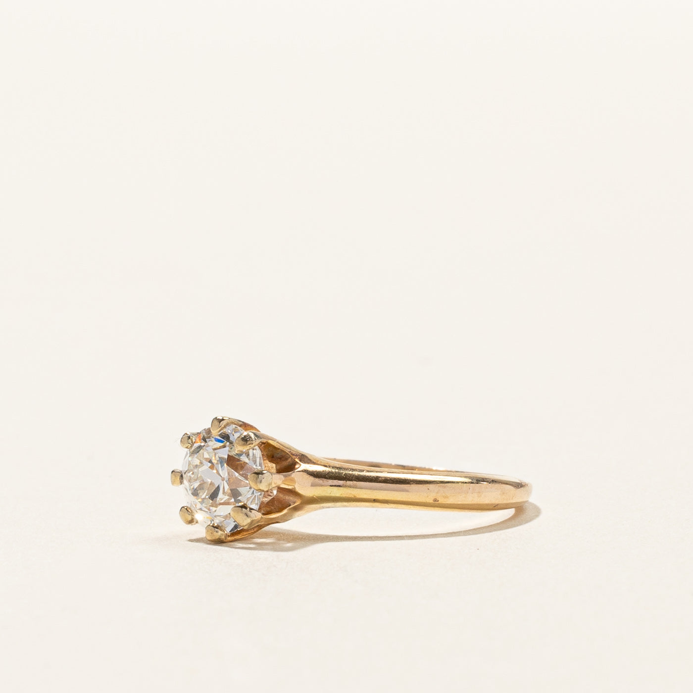 Old European Cut Diamond Engagement Ring | 0.92ct I2 I | SZ 6 |