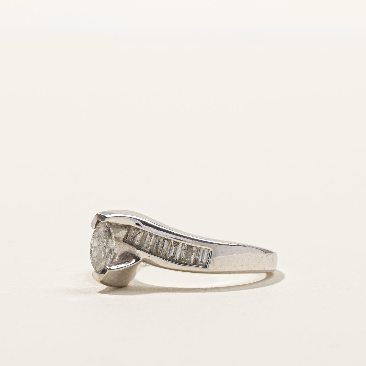 Bypass Marquise Diamond Ring | 0.49ctw | SZ 7 |