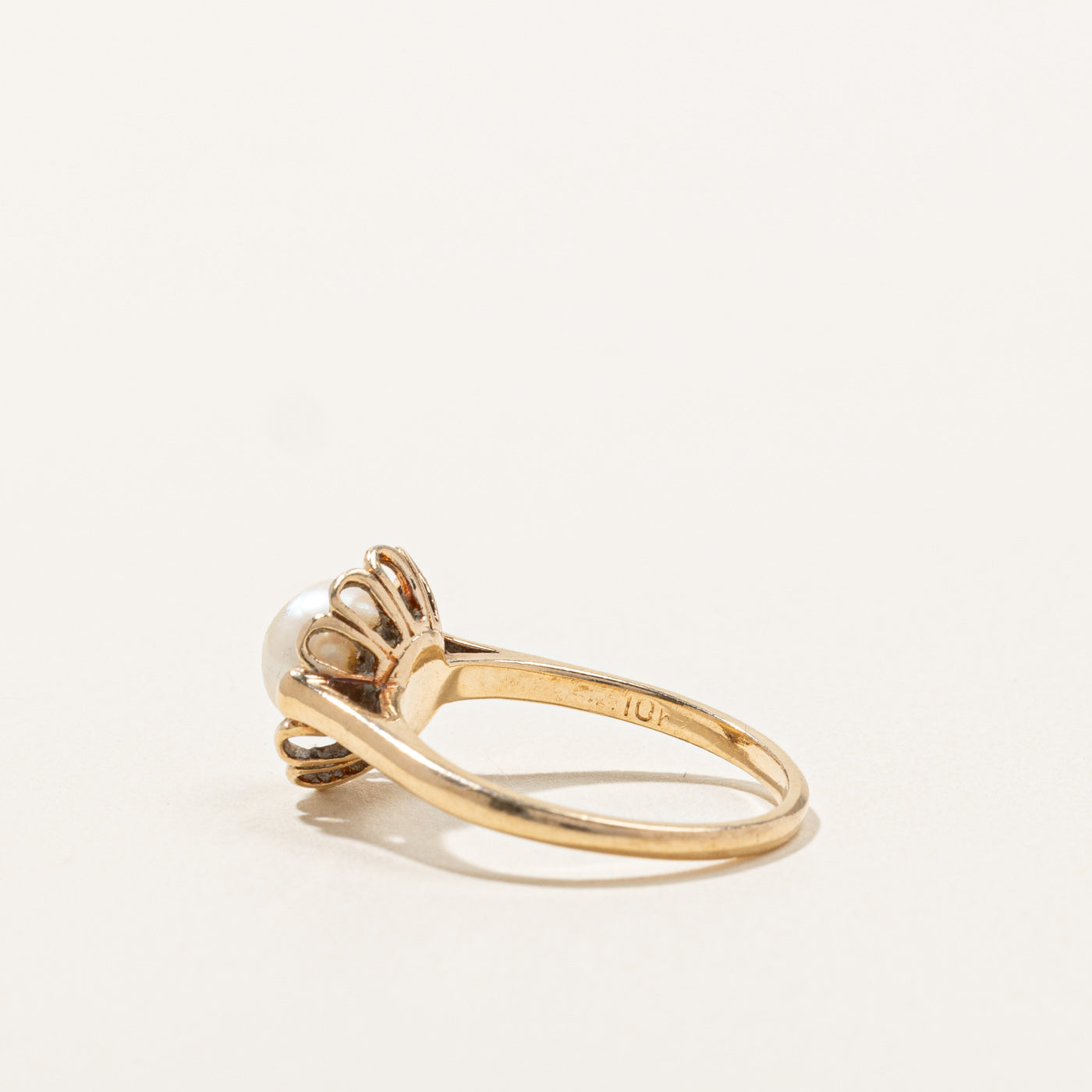 Solitaire Pearl Ring | SZ 7.5 |