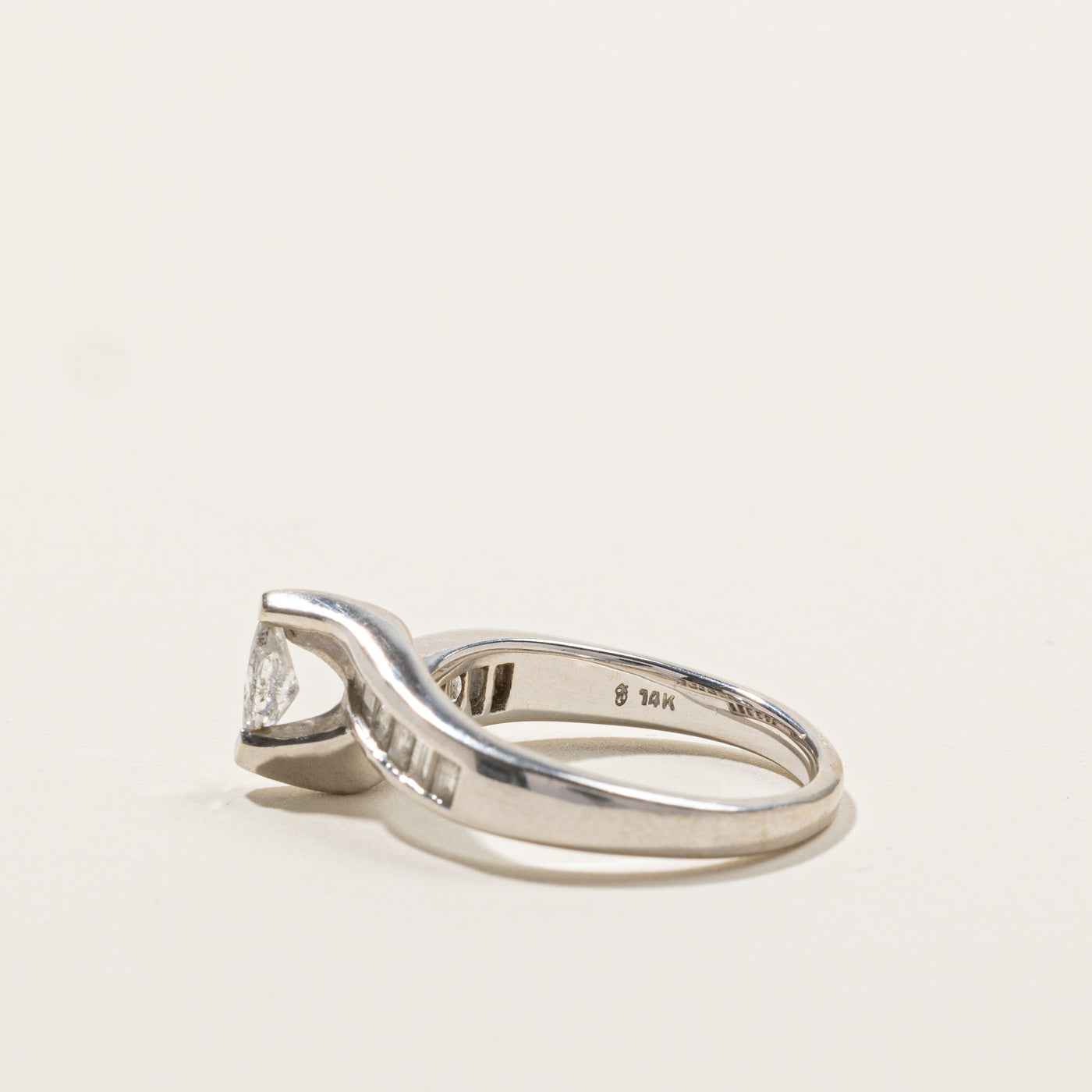 Bypass Marquise Diamond Ring | 0.49ctw | SZ 7 |