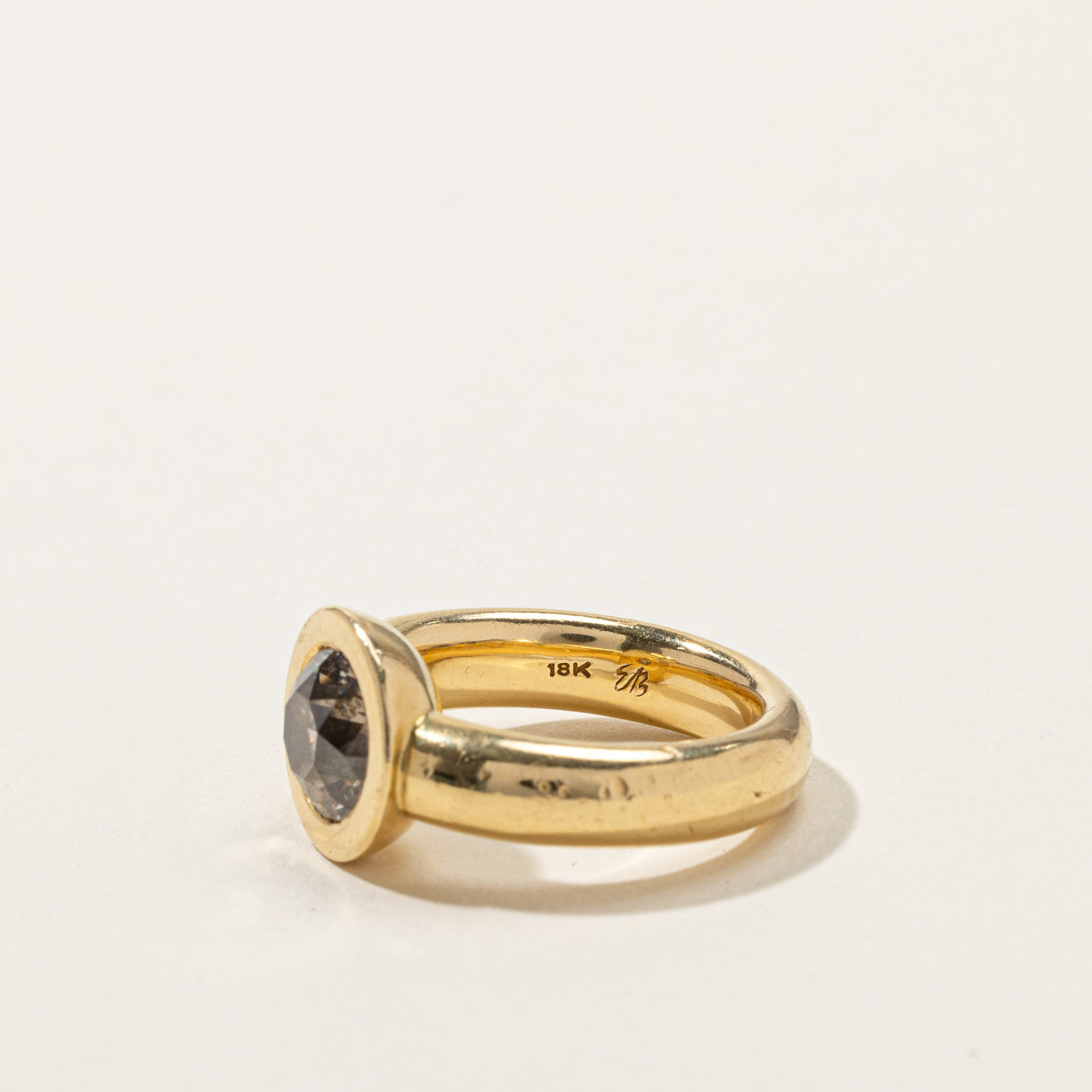 Bezel Set Fancy Brown Diamond Ring | 1.85ct | SZ 5 |