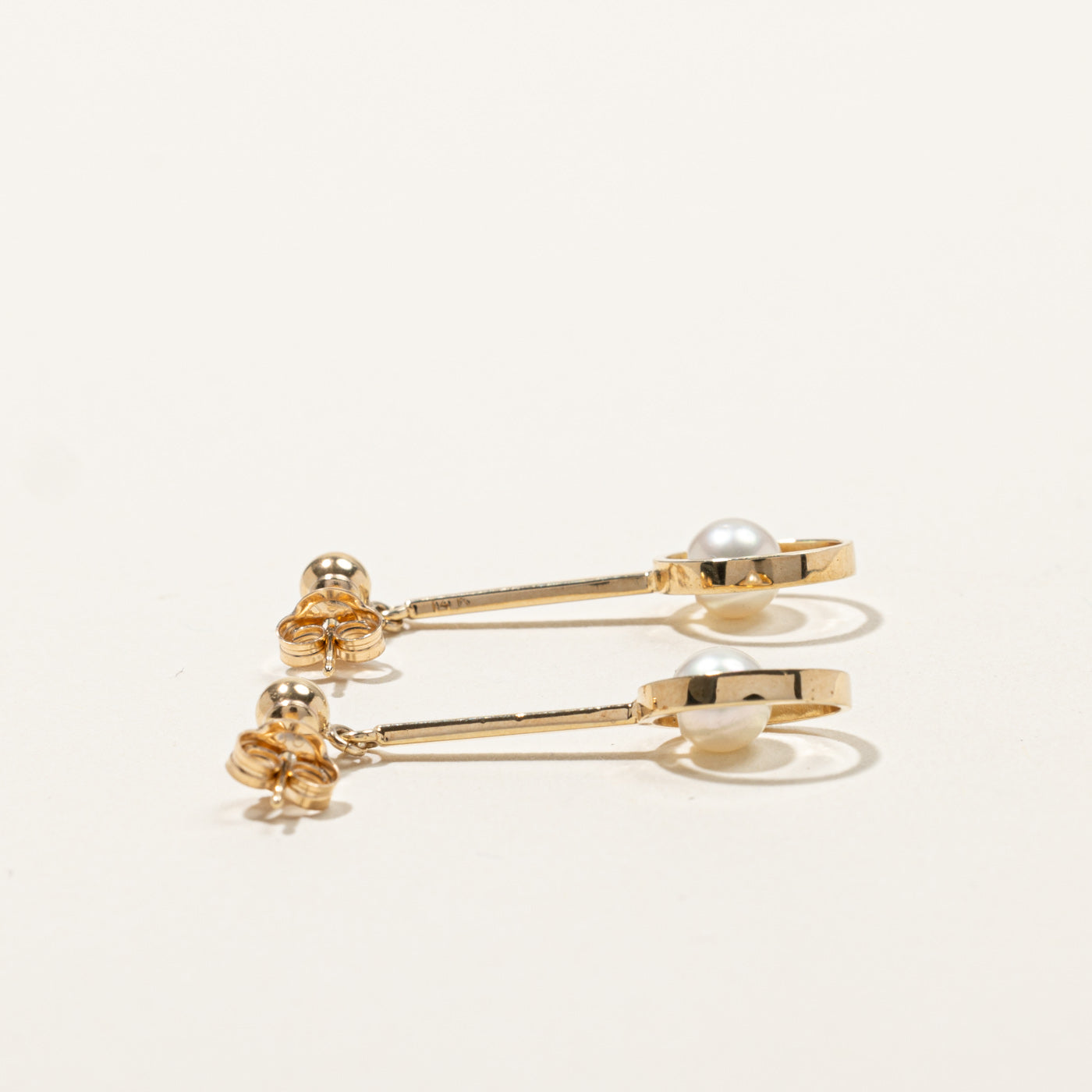 Boucles d'oreilles pendantes en perles