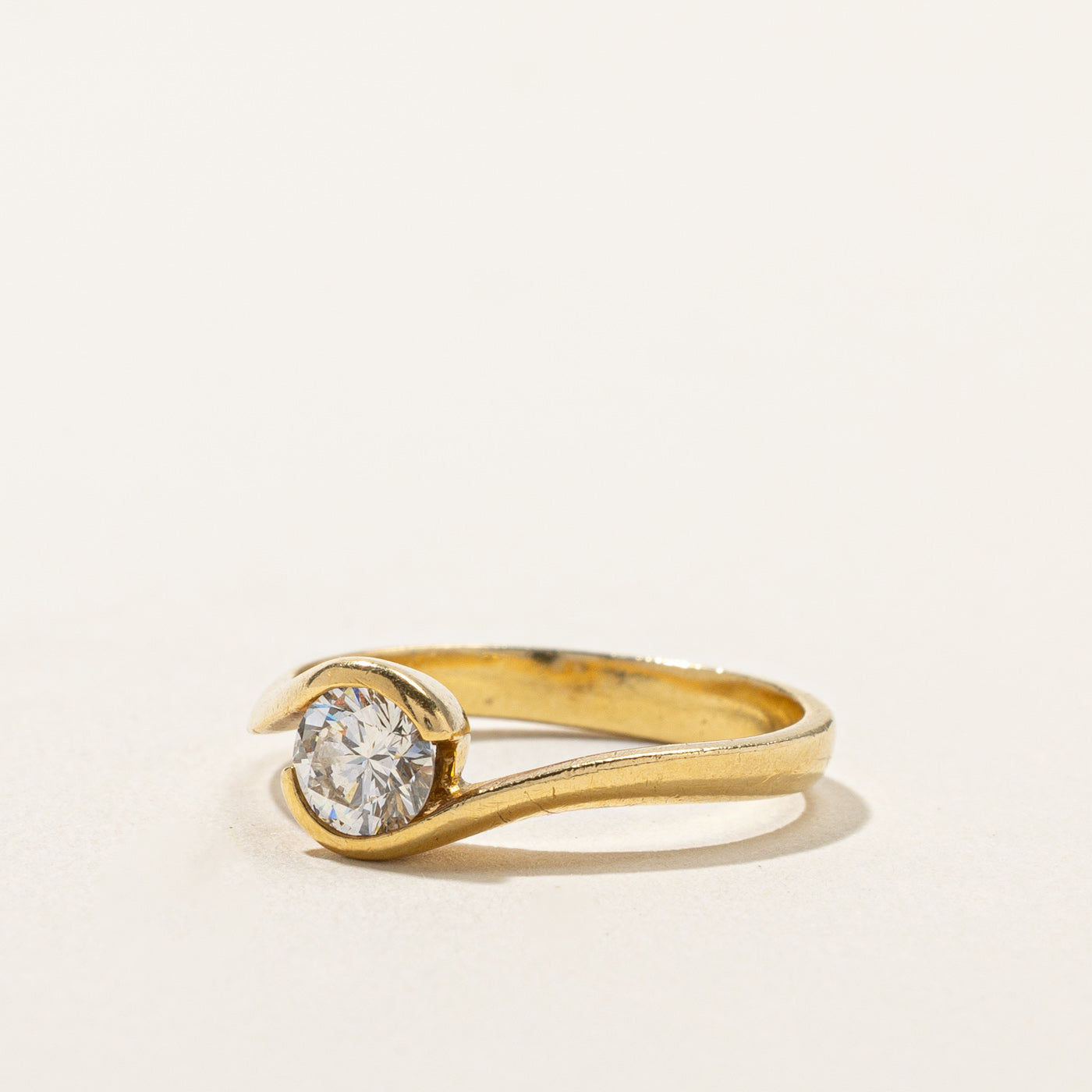Semi Bezel Diamond Ring | 0.54ct | SZ 7 |