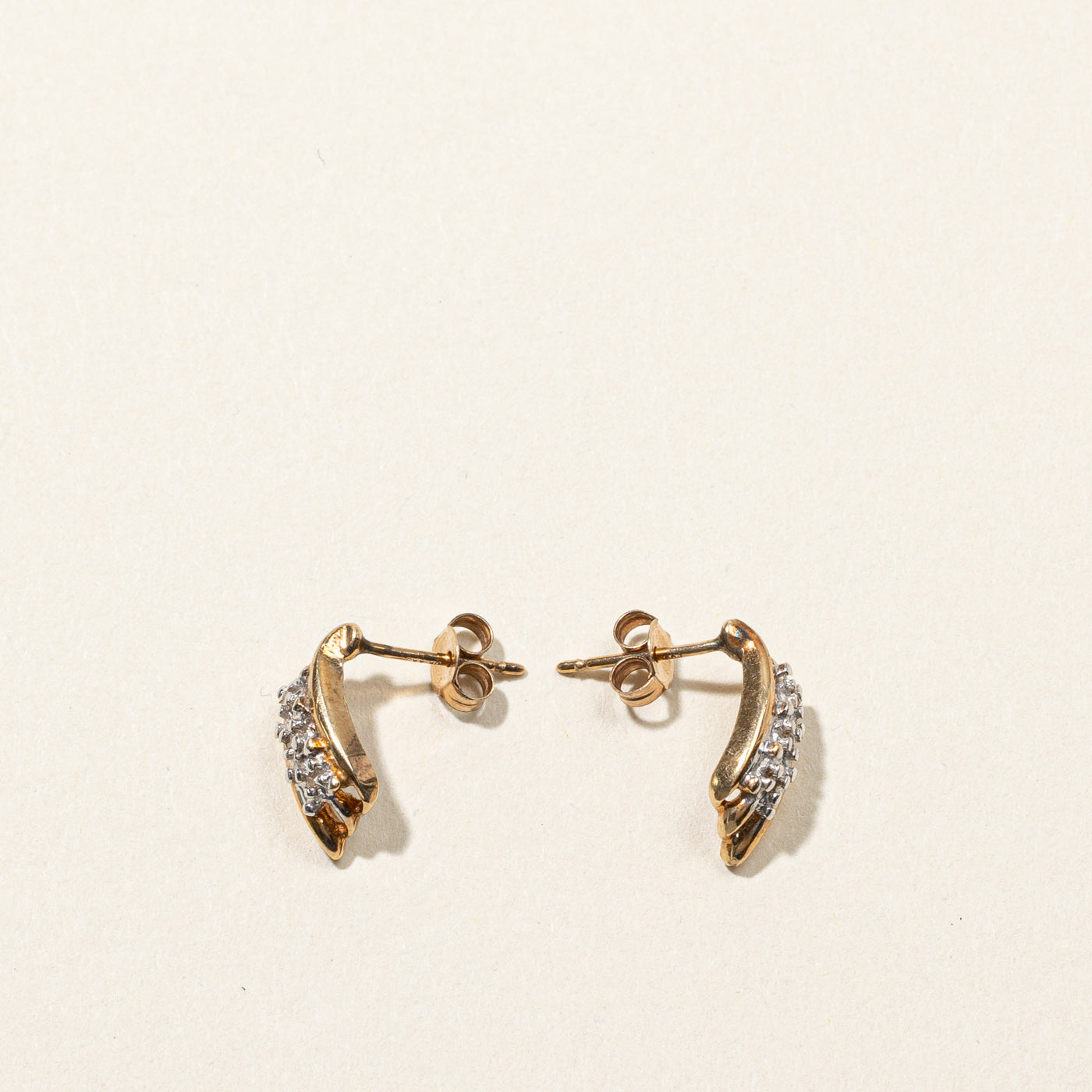 Illusion Set Diamond Earrings | 0.005ctw |