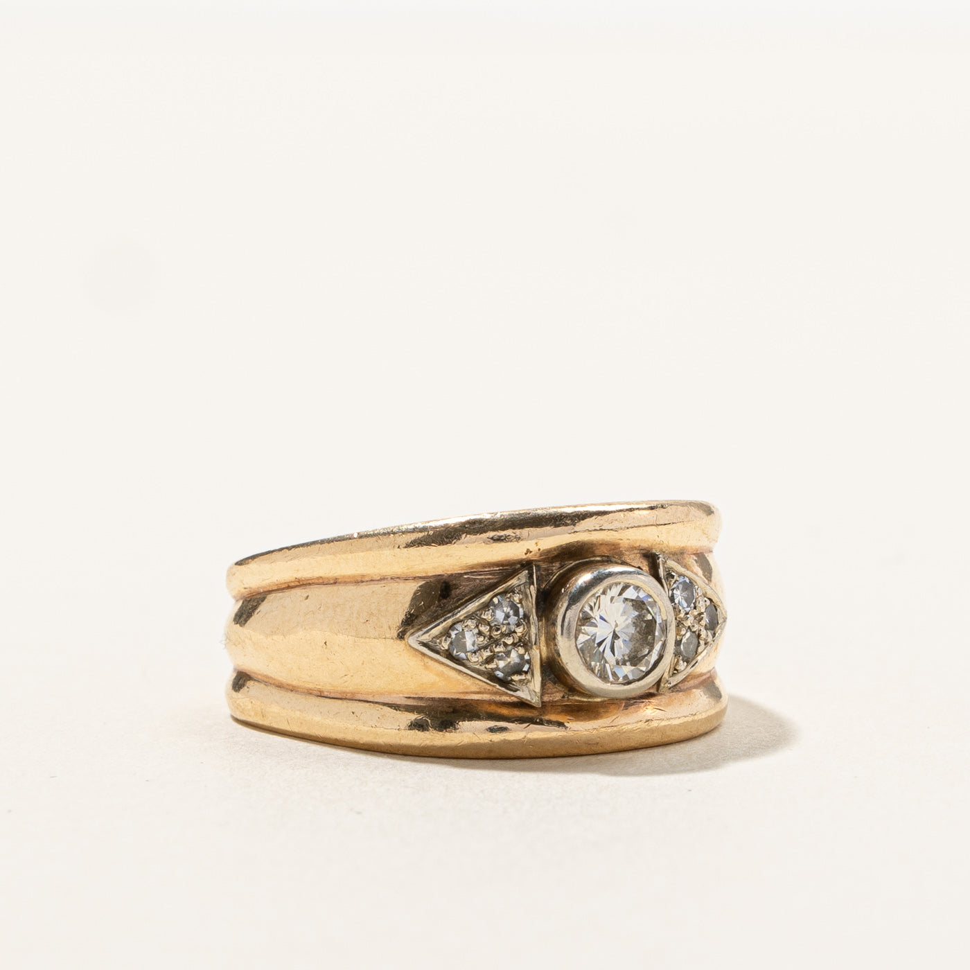 Bezel Set Diamond Band | 0.56ctw | SZ 8.5 |
