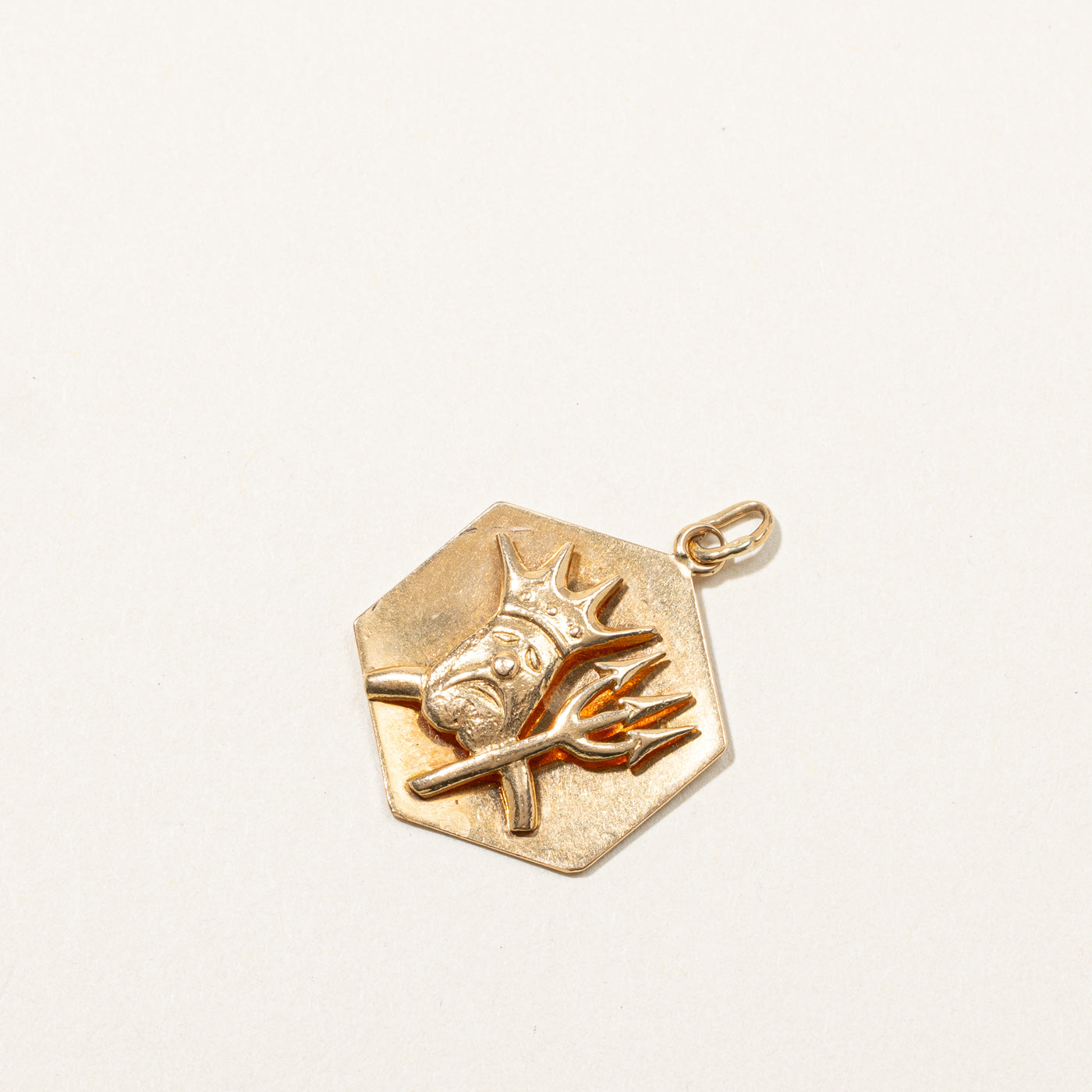 Yellow Gold Poseidon Pendant