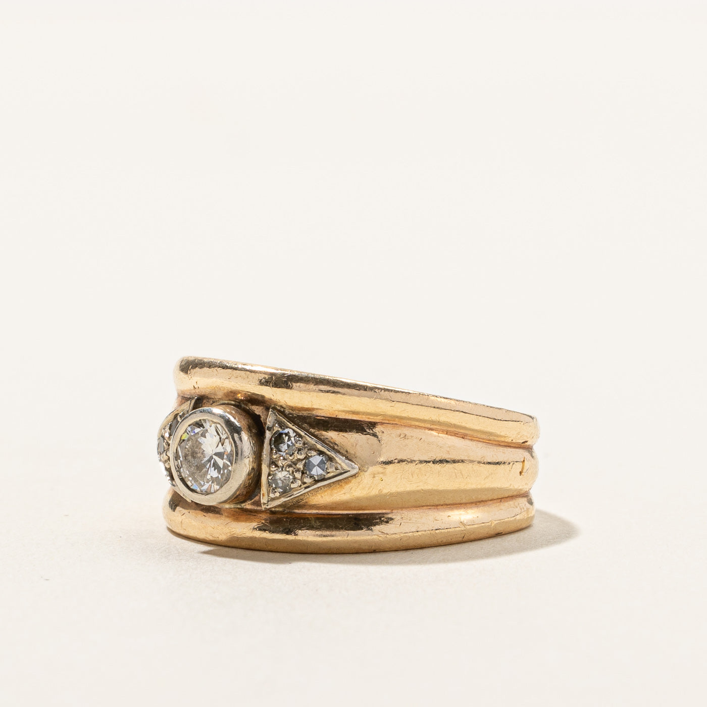 Bezel Set Diamond Band | 0.56ctw | SZ 8.5 |