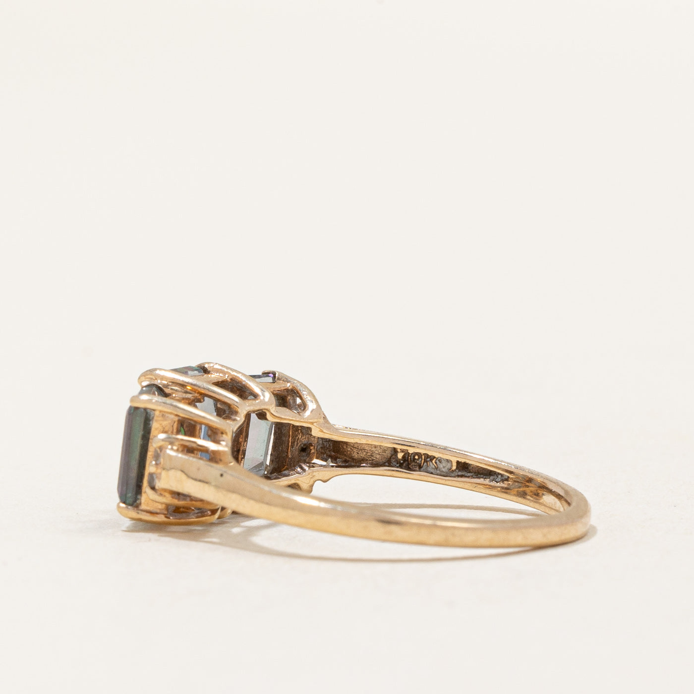 Mystic Topaz & Diamond Ring | 3.00ctw, 0.02ctw | SZ 6.75 |