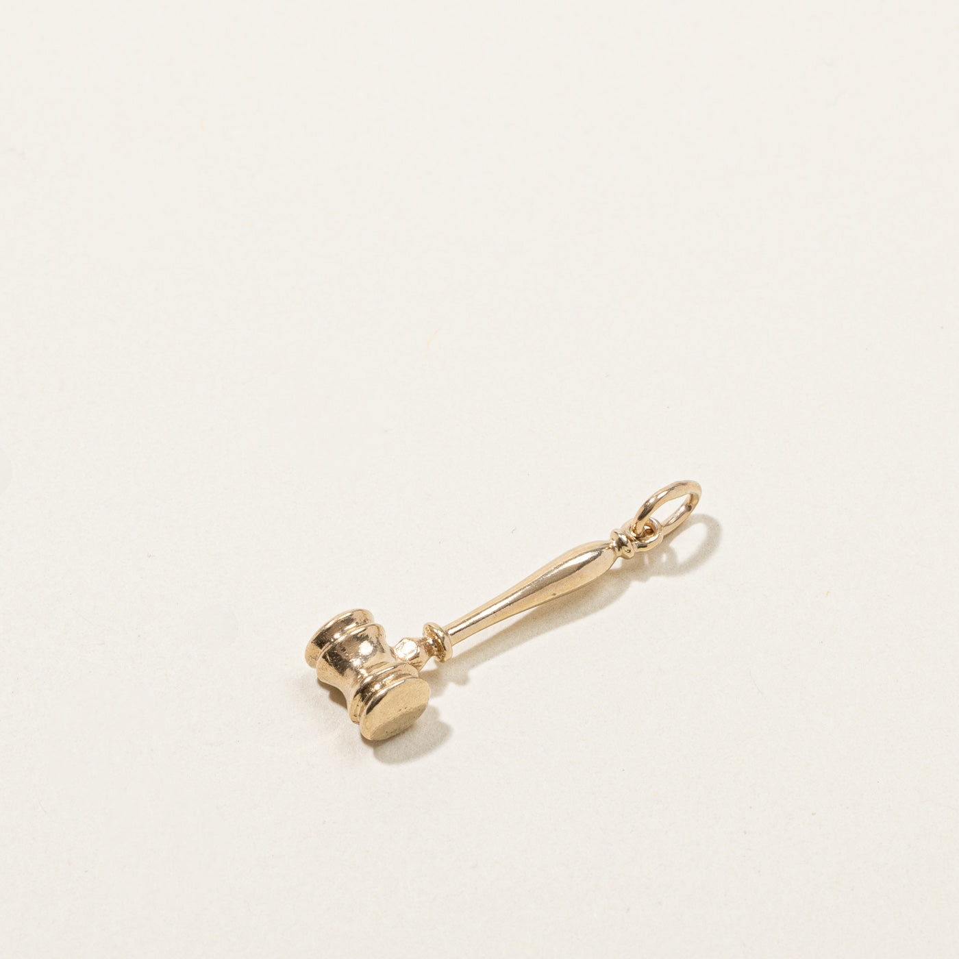 Yellow Gold Gavel Pendant