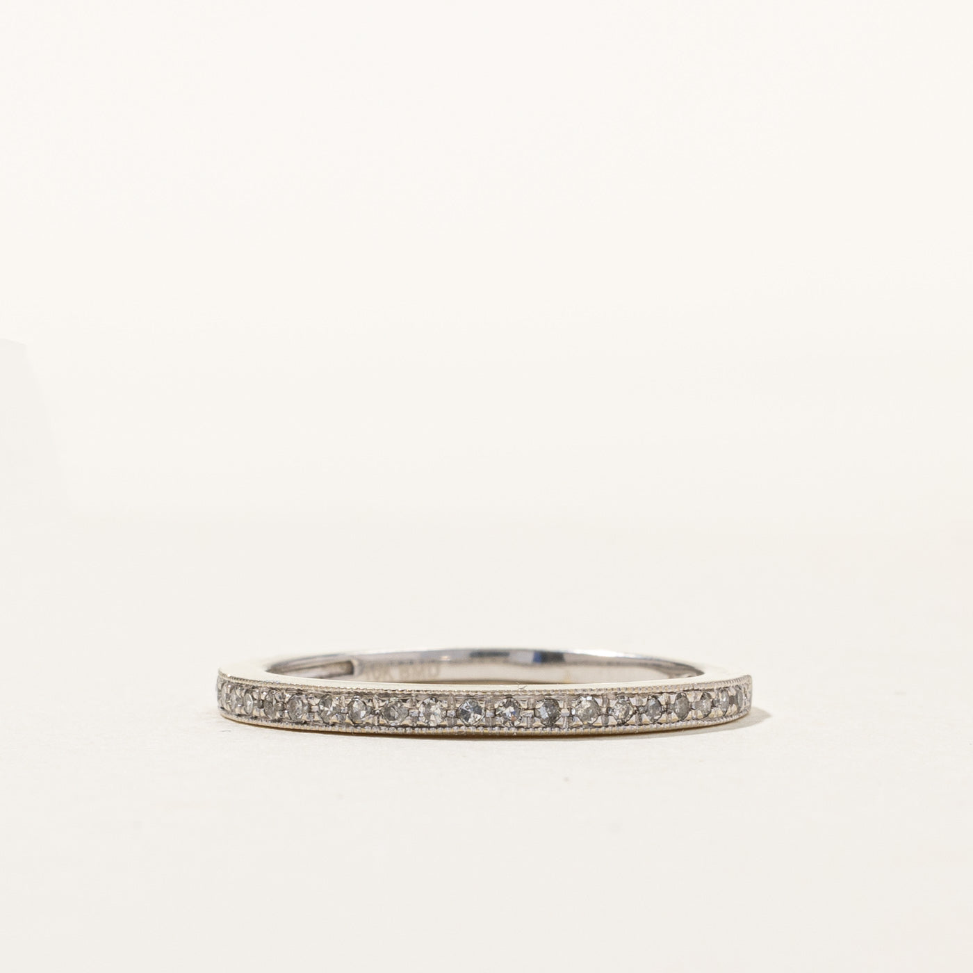 Alliance semi-éternité en diamants | 0,22 ct | Taille 6,5 |