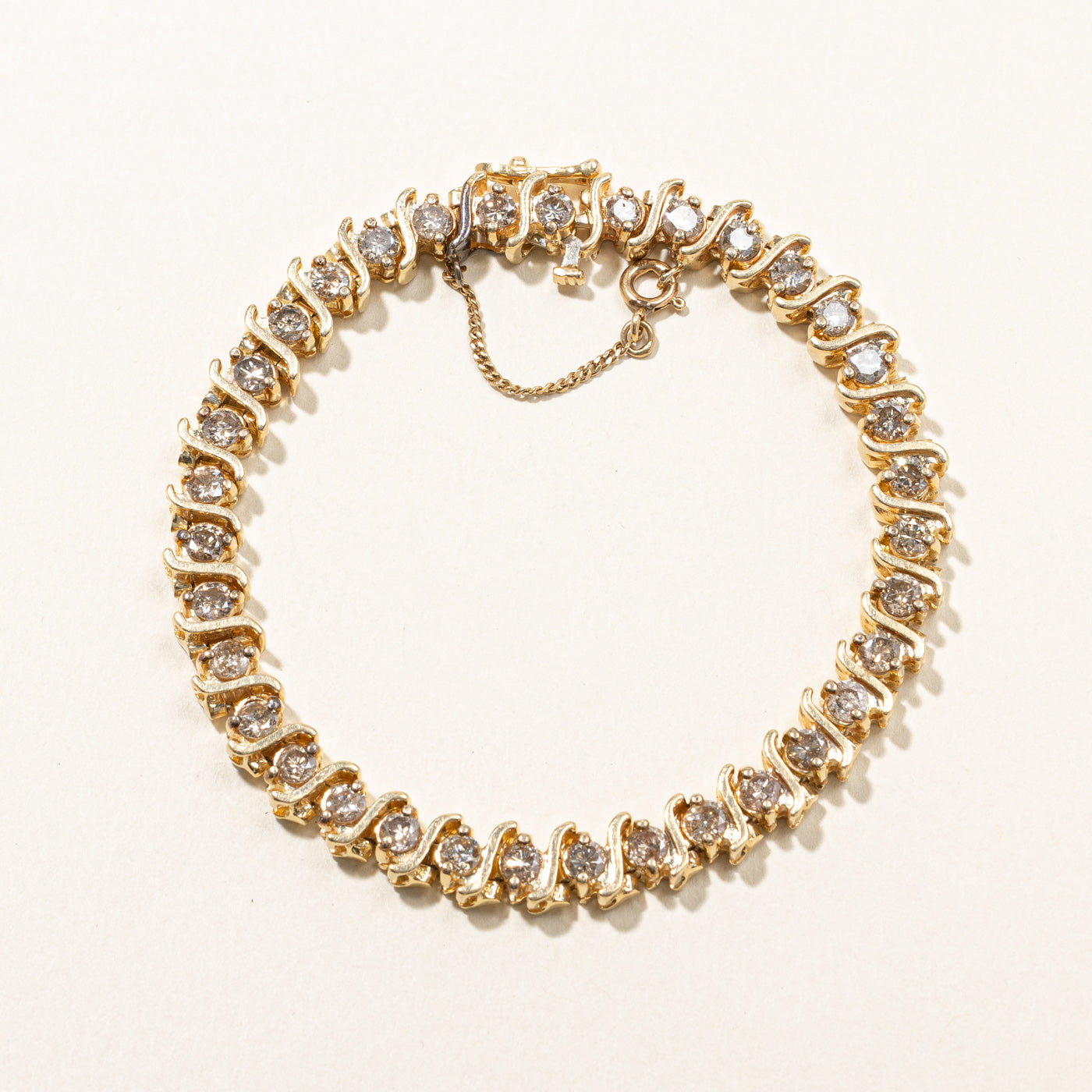 Diamond Tennis Bracelet | 4.20ctw | 8" |