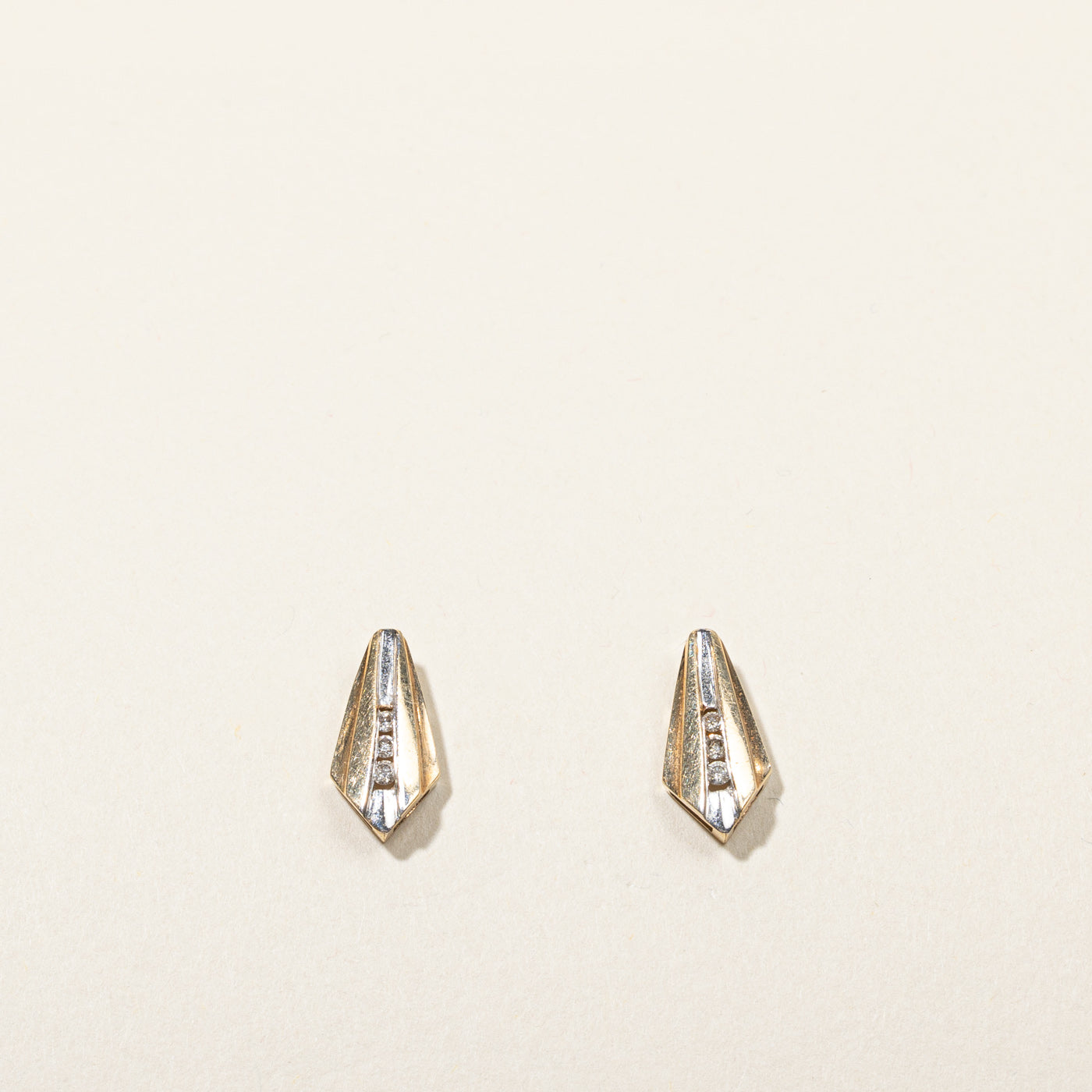 Channel Set Diamond Earrings | 0.08ctw |
