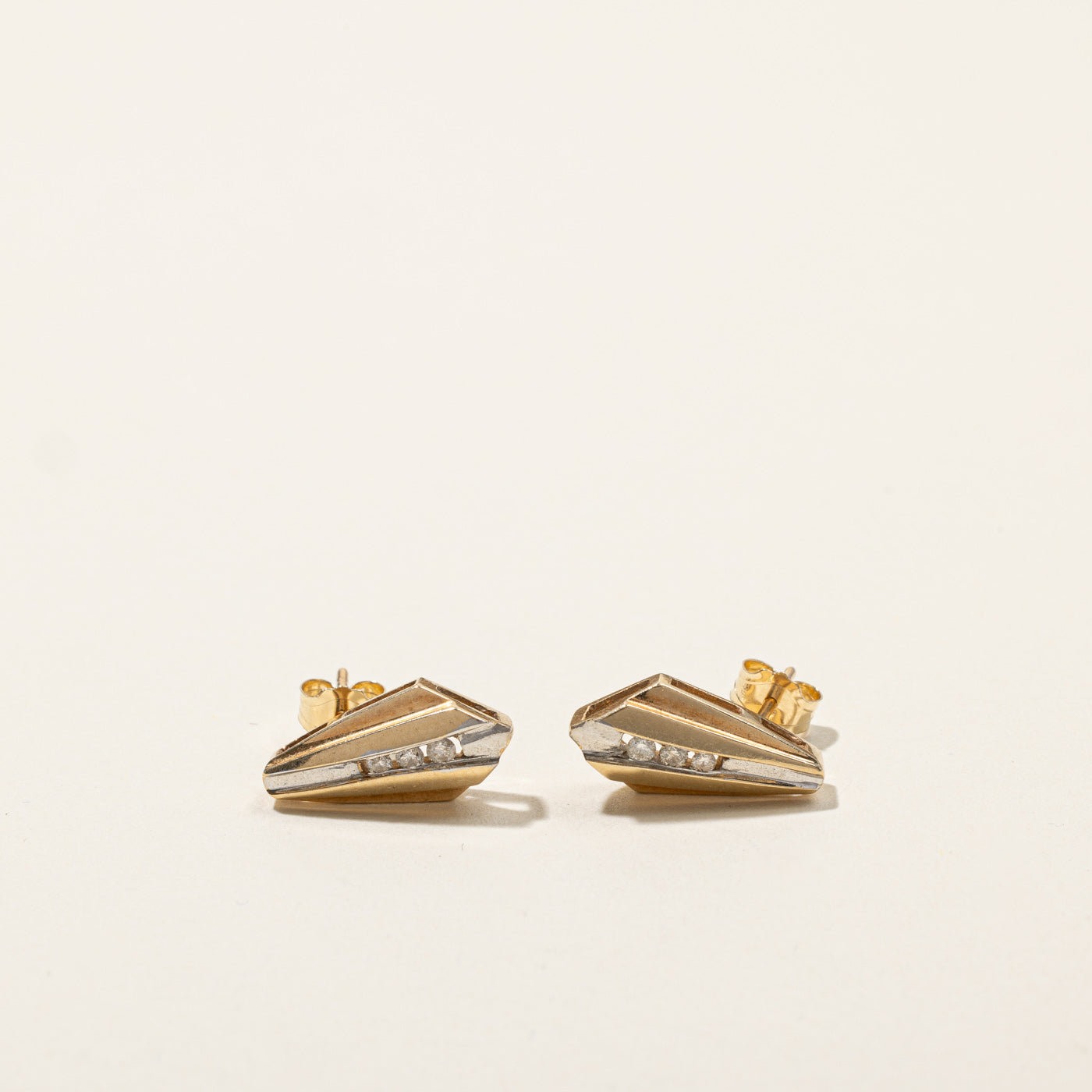 Channel Set Diamond Earrings | 0.08ctw |