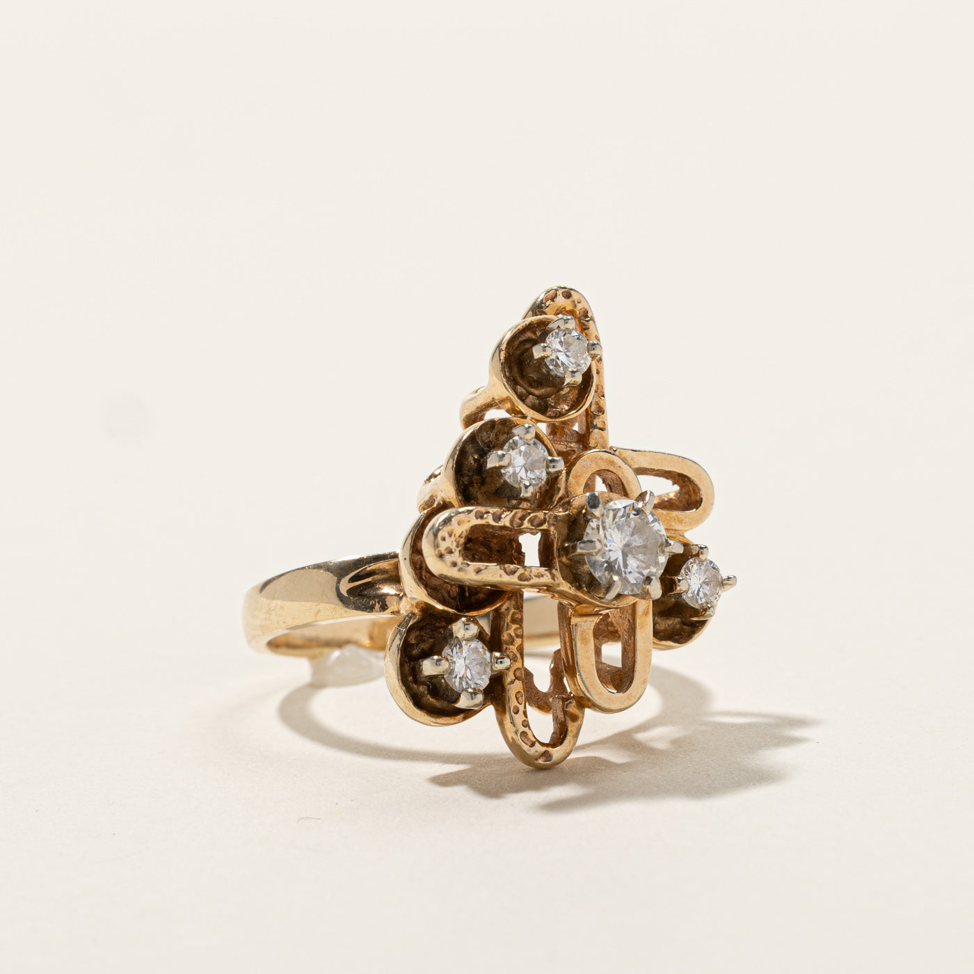 Diamond Abstract Ring | 0.64ctw | SZ 8.5 |