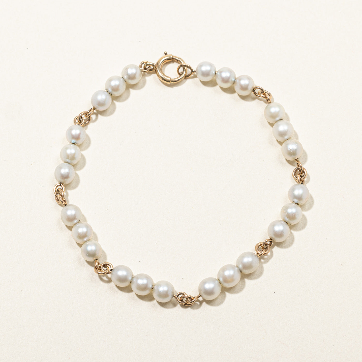 Pearl Chain Bracelet | 7"|