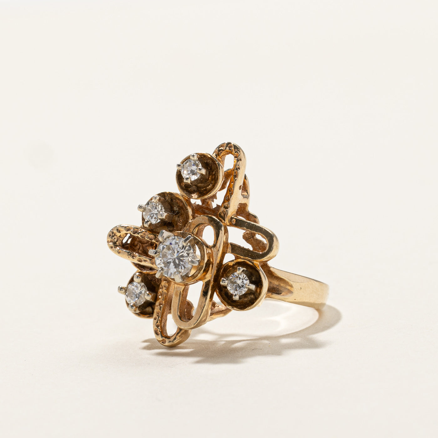 Diamond Abstract Ring | 0.64ctw | SZ 8.5 |
