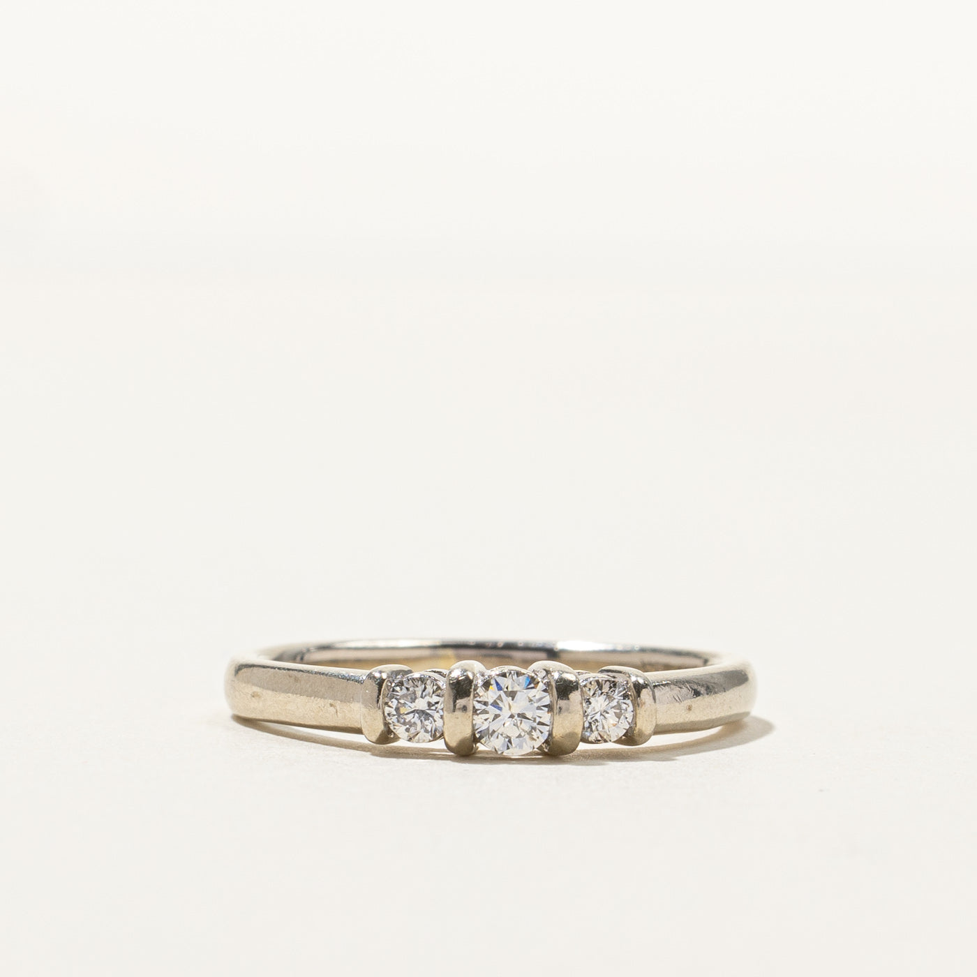 Three Stone Diamond Ring | 0.23ctw | SZ 7.5 |