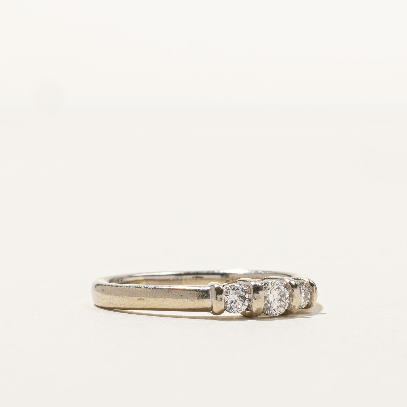 Three Stone Diamond Ring | 0.23ctw | SZ 7.5 |