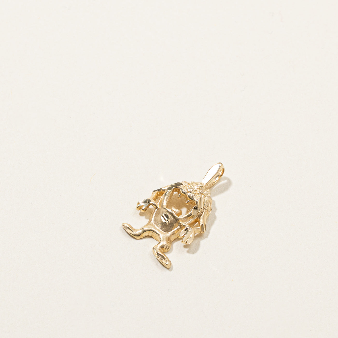 Yellow Gold Tasmanian Devil Pendant
