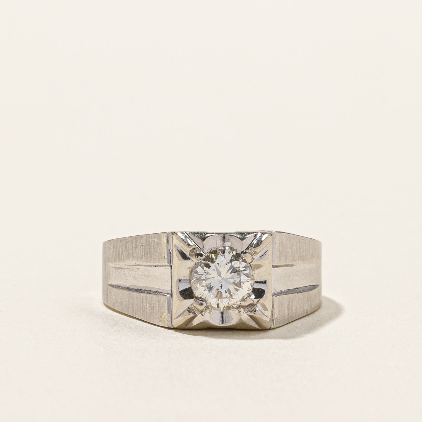 Solitaire Diamond Ring | 1.00ct I2 I/J | SZ 11.5 |