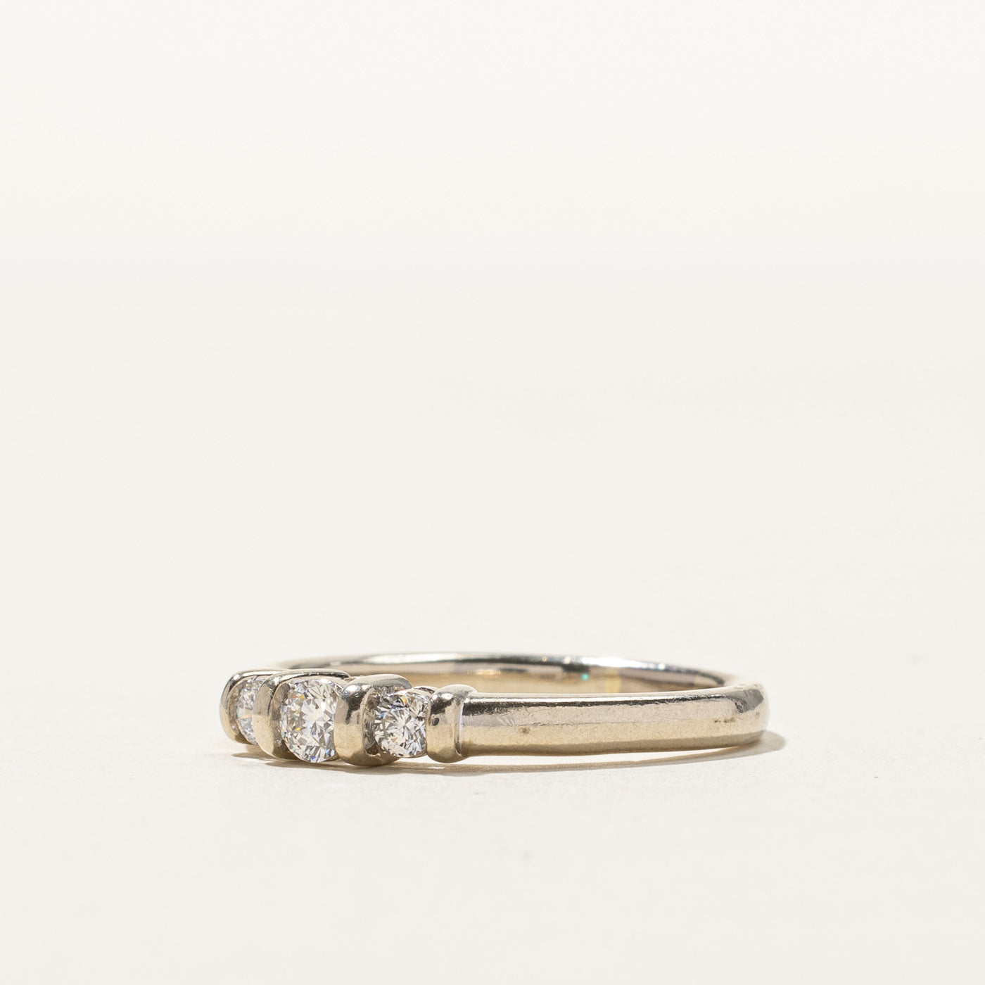 Three Stone Diamond Ring | 0.23ctw | SZ 7.5 |