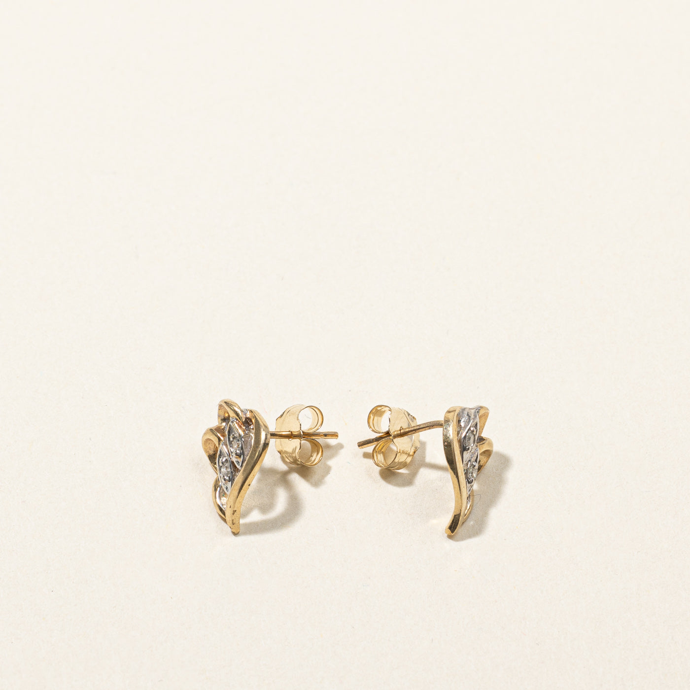 Diamond Textured Studs | 0.04ctw |