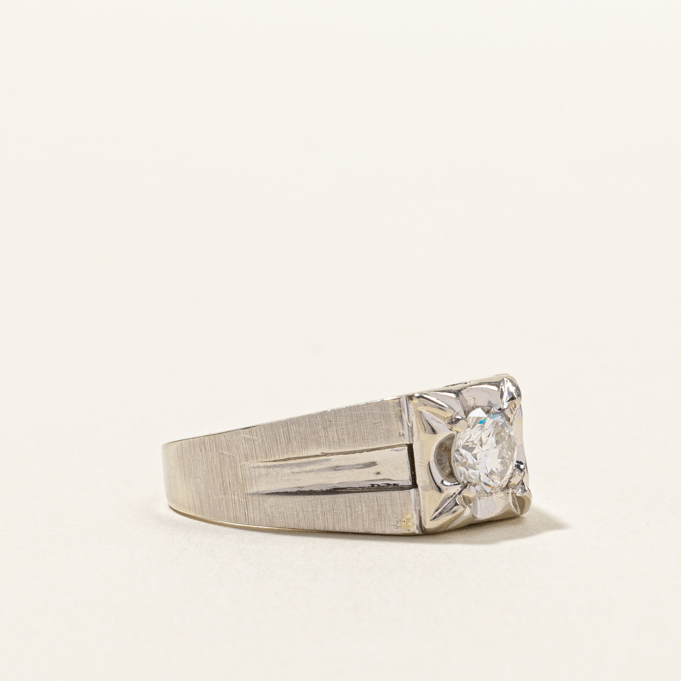 Solitaire Diamond Ring | 1.00ct I2 I/J | SZ 11.5 |
