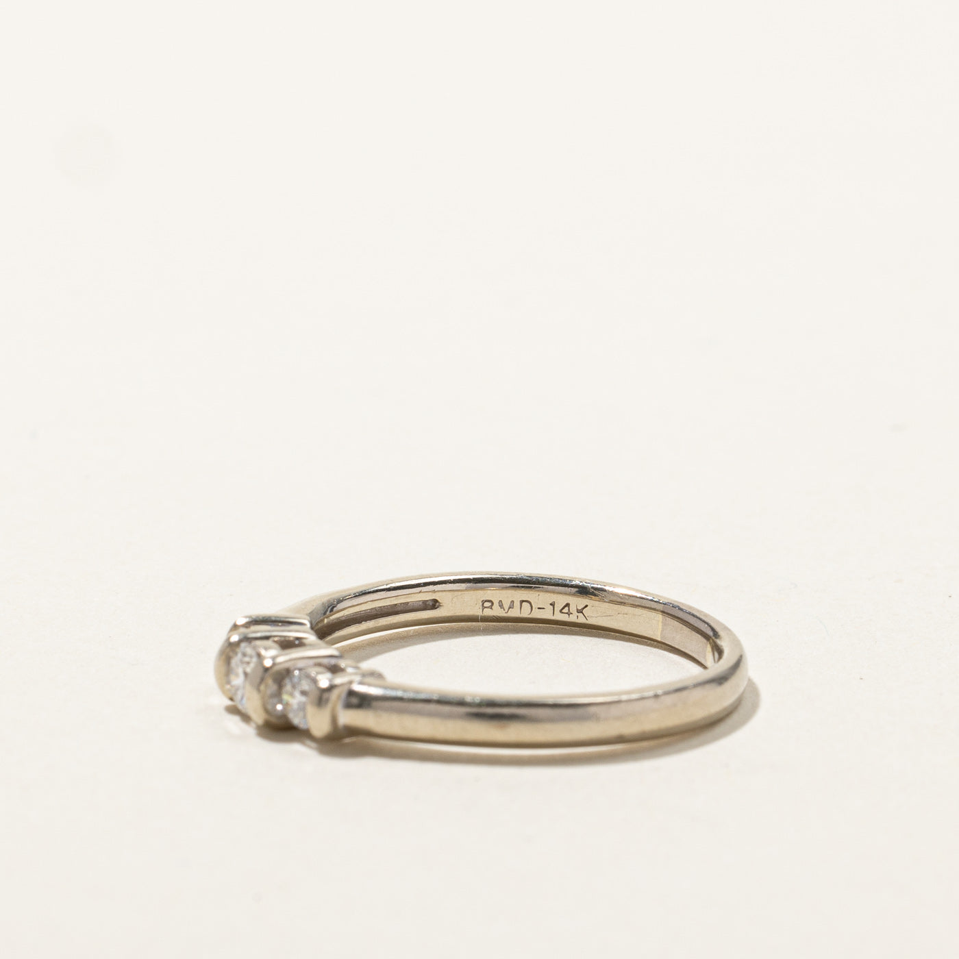 Three Stone Diamond Ring | 0.23ctw | SZ 7.5 |