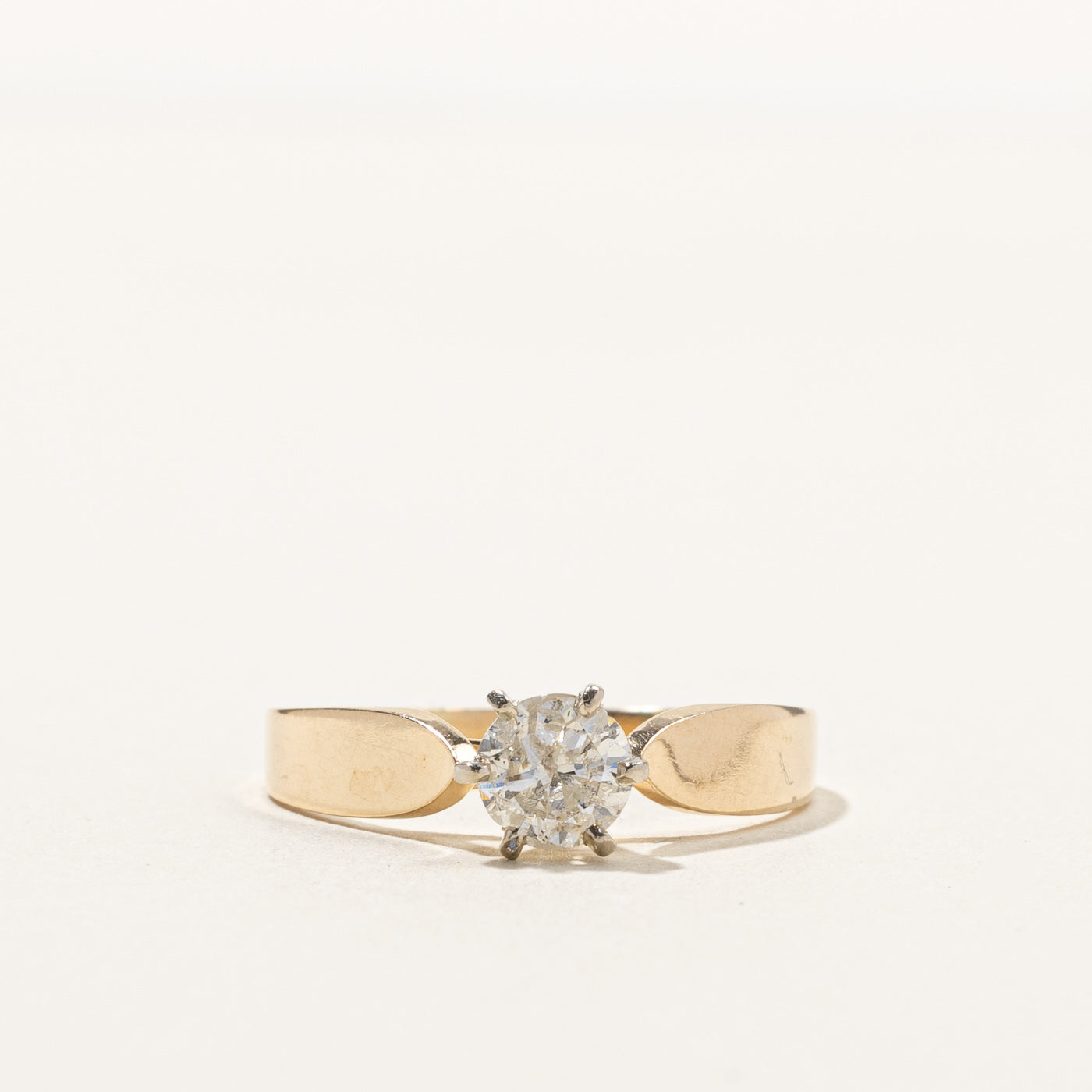 Bague de fiançailles solitaire en diamant à six griffes | 0,67 ct | Taille 8,75 |
