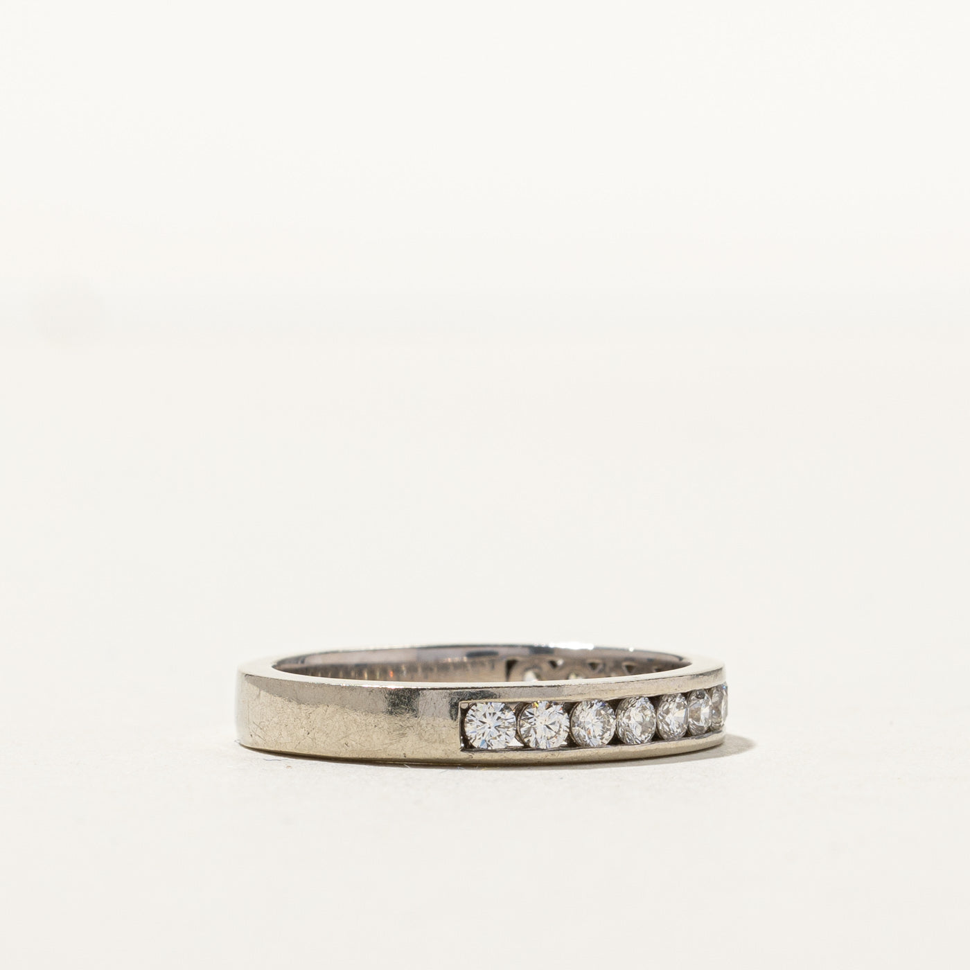 Channel Set Semi Eternity Diamond Band | 0.49ctw | SZ 6.5 |