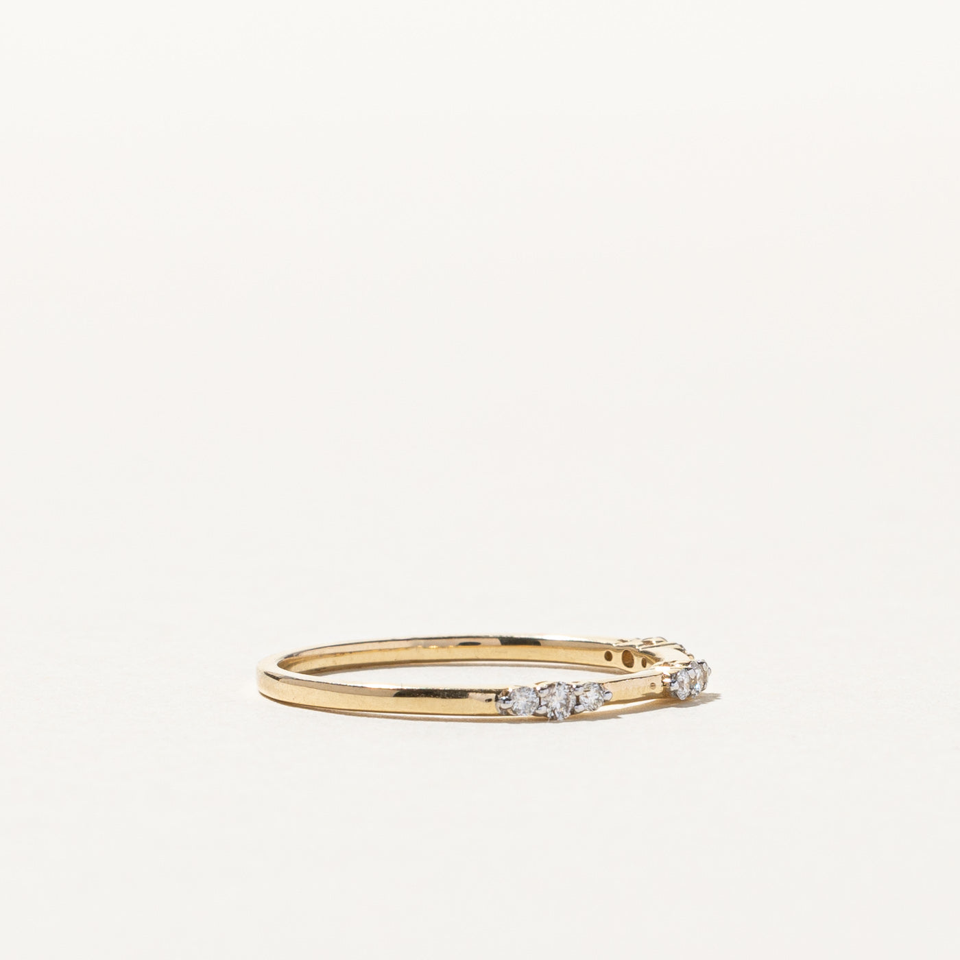 Pave Set Diamond Ring | 0.15ctw | SZ 8.75 |