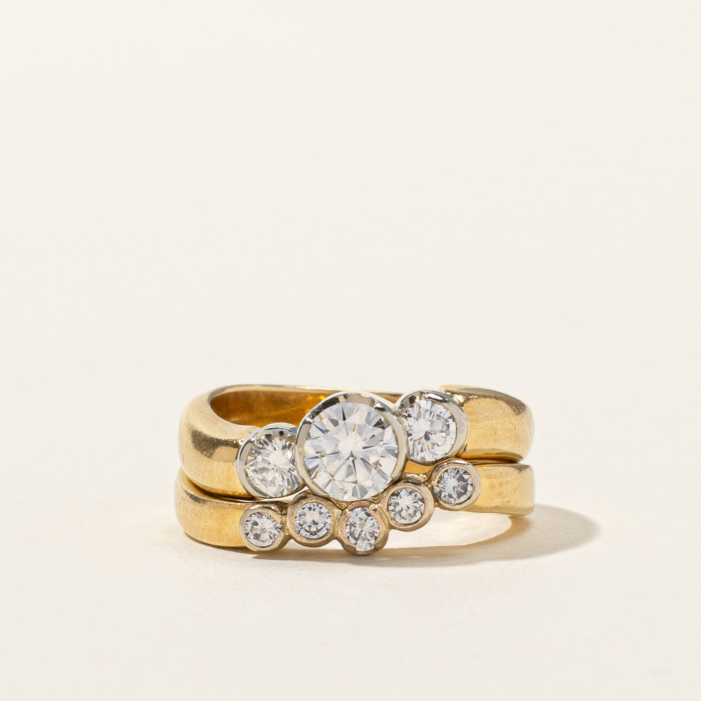 Alliance sertie de diamants | 1,03 ct SI1 G/H | Taille 5,75 |