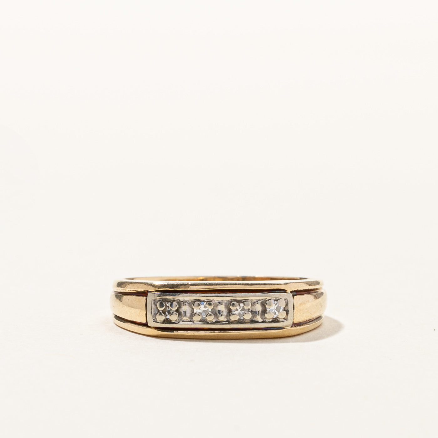 Pave Diamond Ring | 0.04ctw | SZ 4.75 |