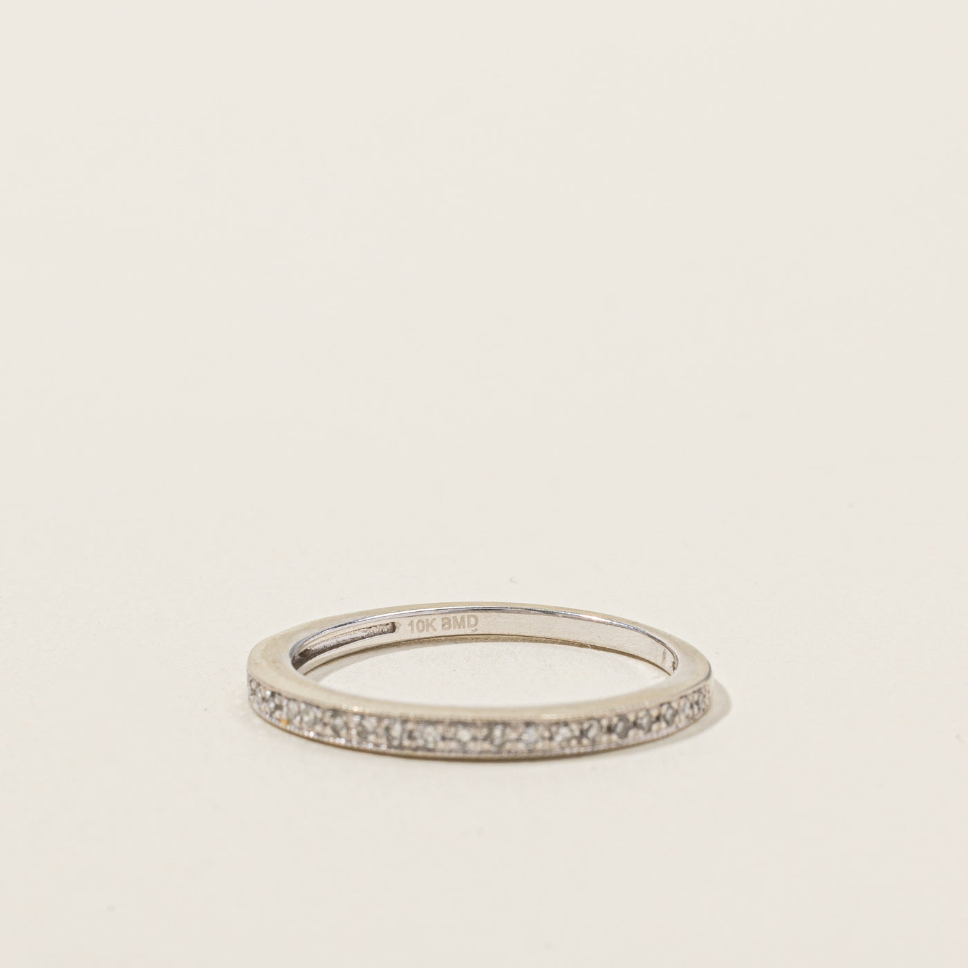Alliance demi-éternité en diamants | 0,24 ct | Taille 6,5 |