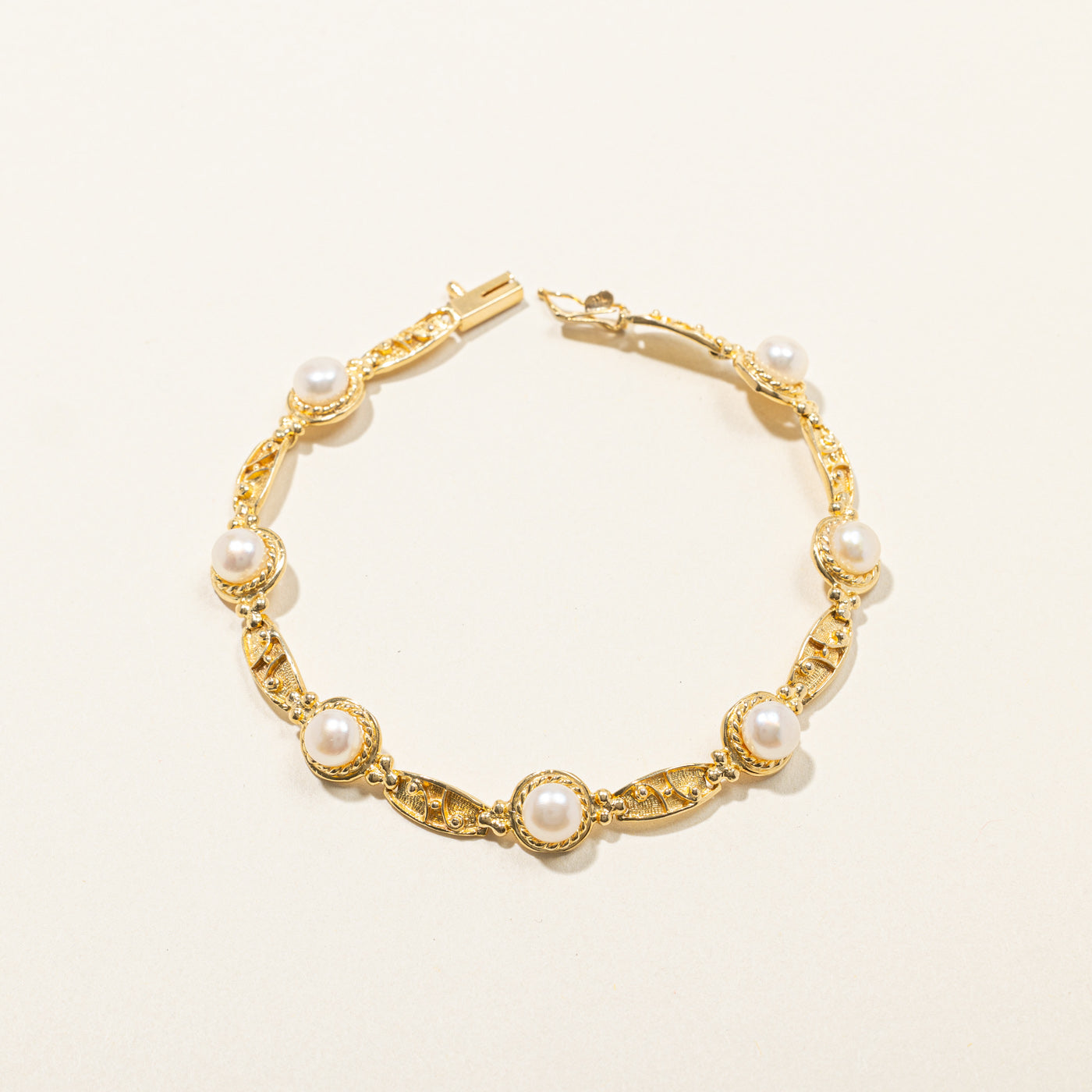 Pearl Chain Bracelet | 7.5"|