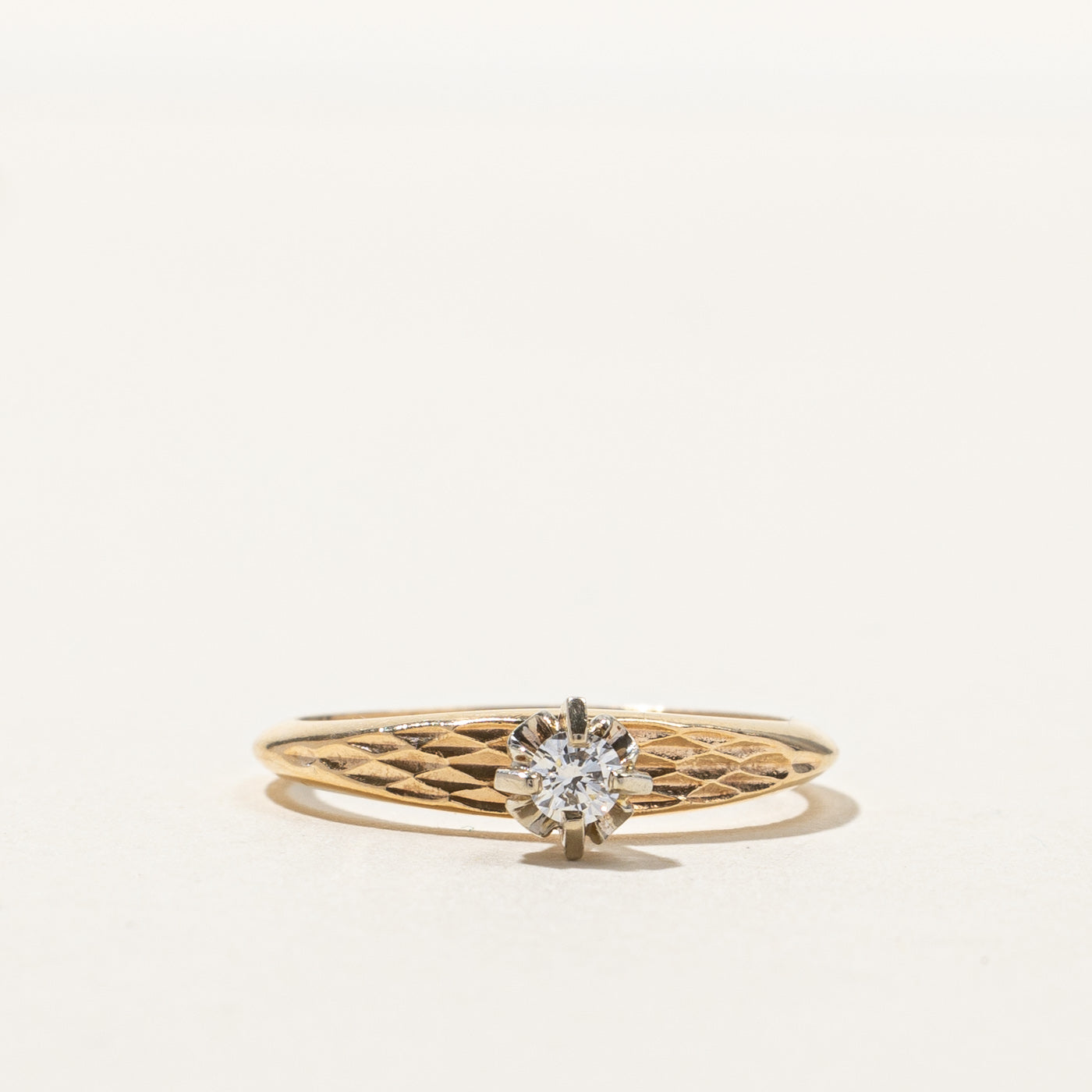 High Set Diamond Ring | 0.10ct | SZ 6 |