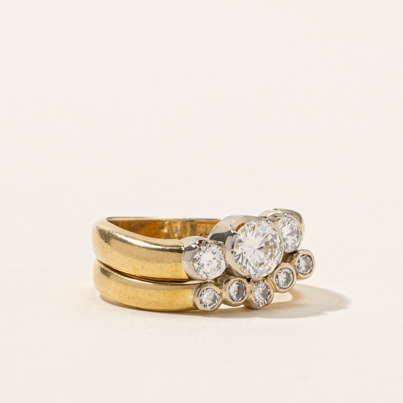 Alliance sertie de diamants | 1,03 ct SI1 G/H | Taille 5,75 |