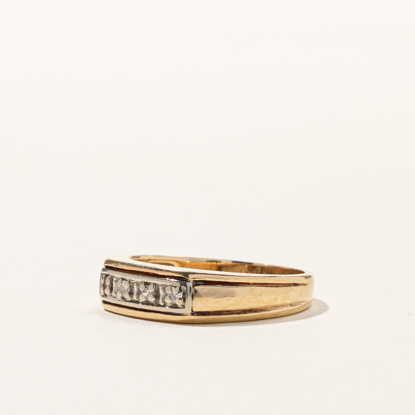 Pave Diamond Ring | 0.04ctw | SZ 4.75 |