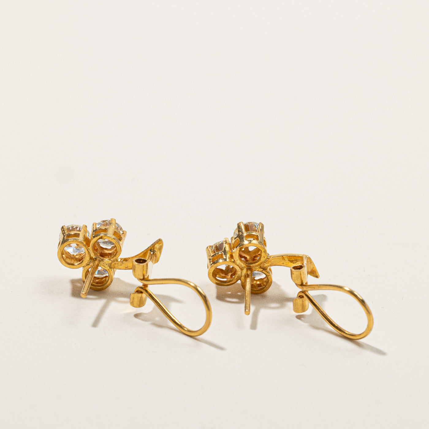 Three Stone Diamond Earrings | 2.80ctw |