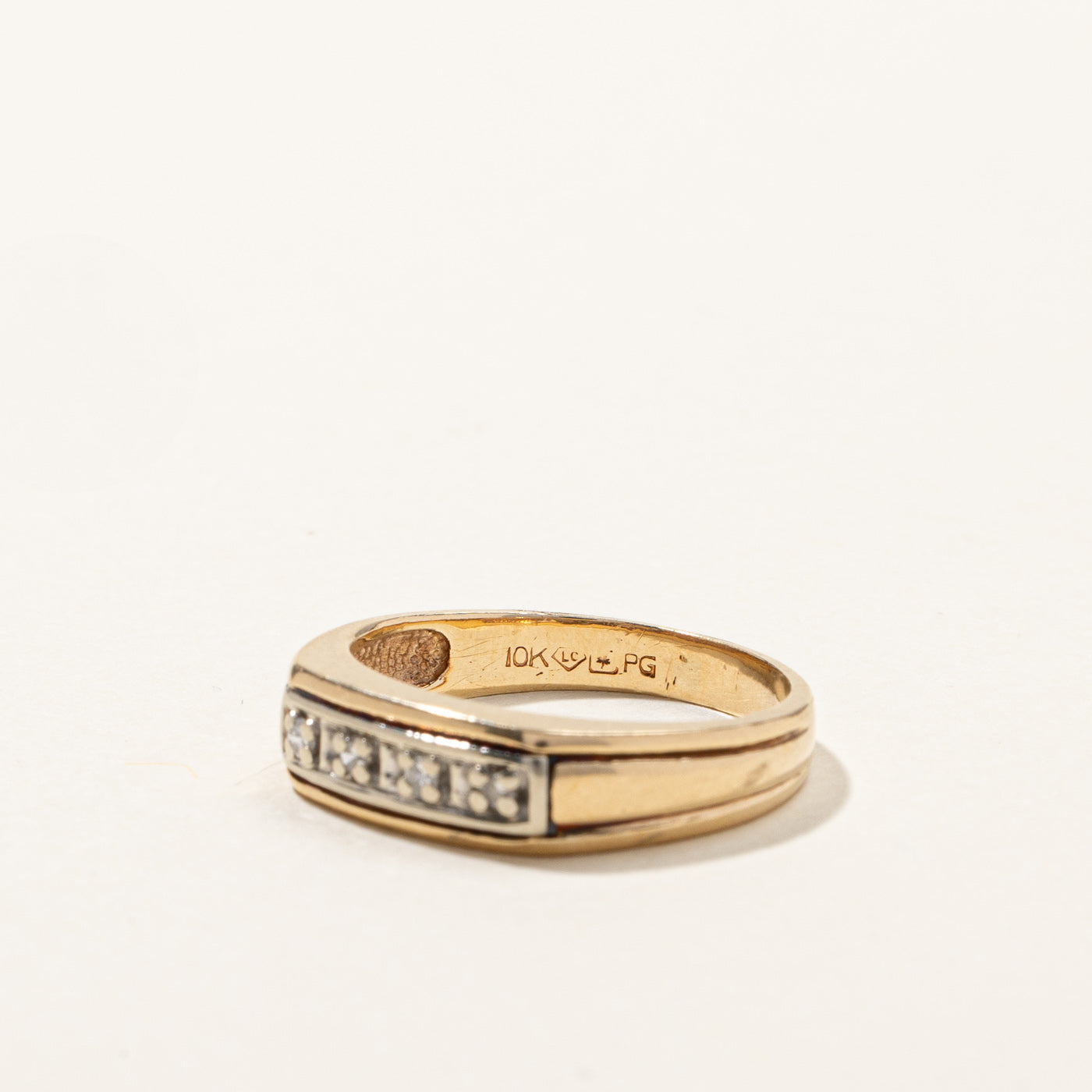 Pave Diamond Ring | 0.04ctw | SZ 4.75 |