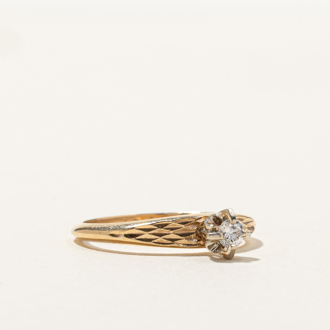 High Set Diamond Ring | 0.10ct | SZ 6 |