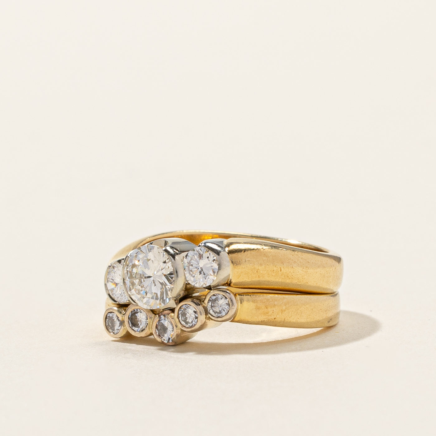 Alliance sertie de diamants | 1,03 ct SI1 G/H | Taille 5,75 |