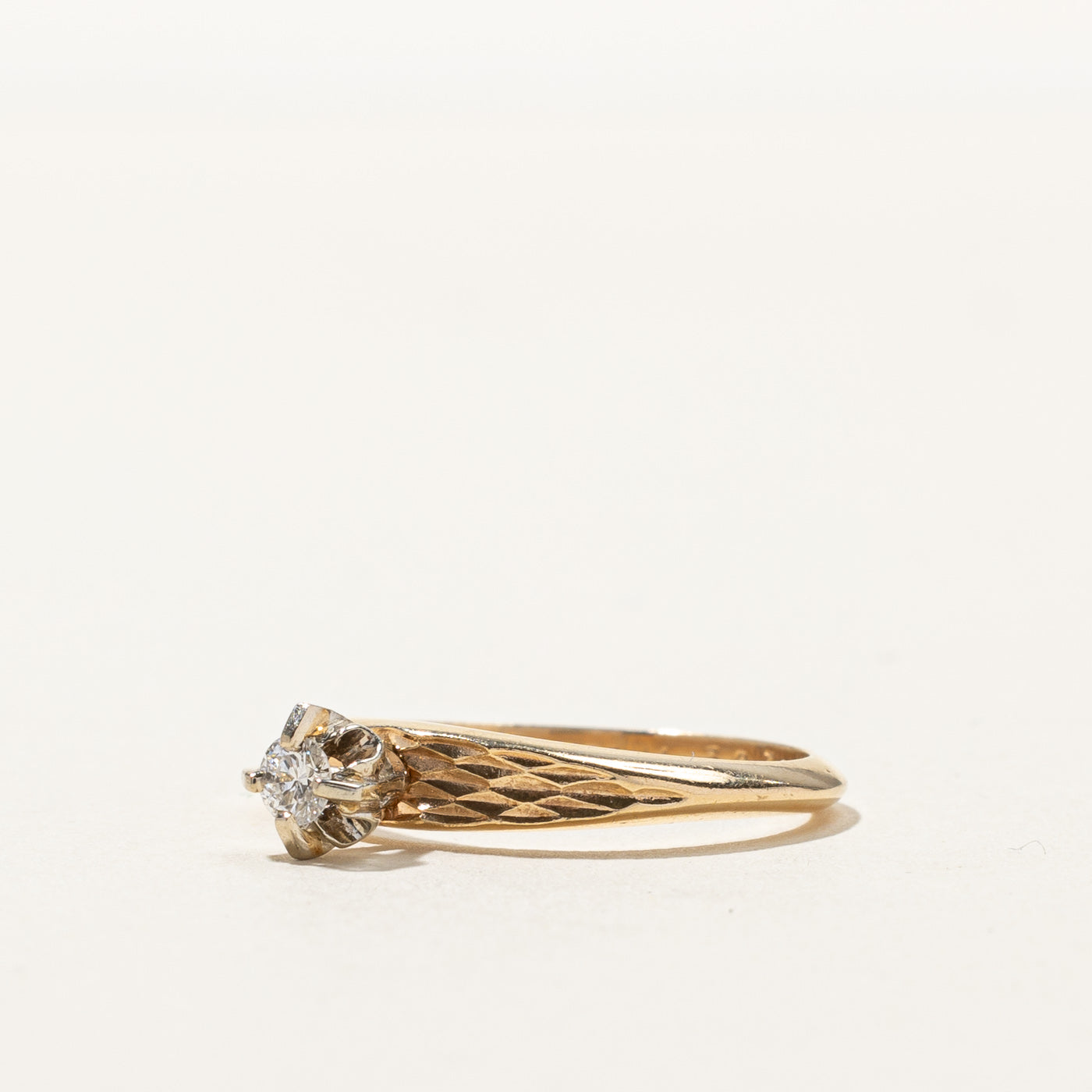 High Set Diamond Ring | 0.10ct | SZ 6 |
